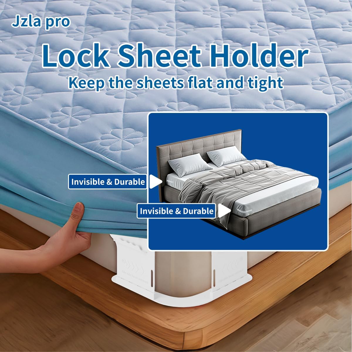 Heavy Duty Bed Sheet Holder for King Queen Twin Mattress