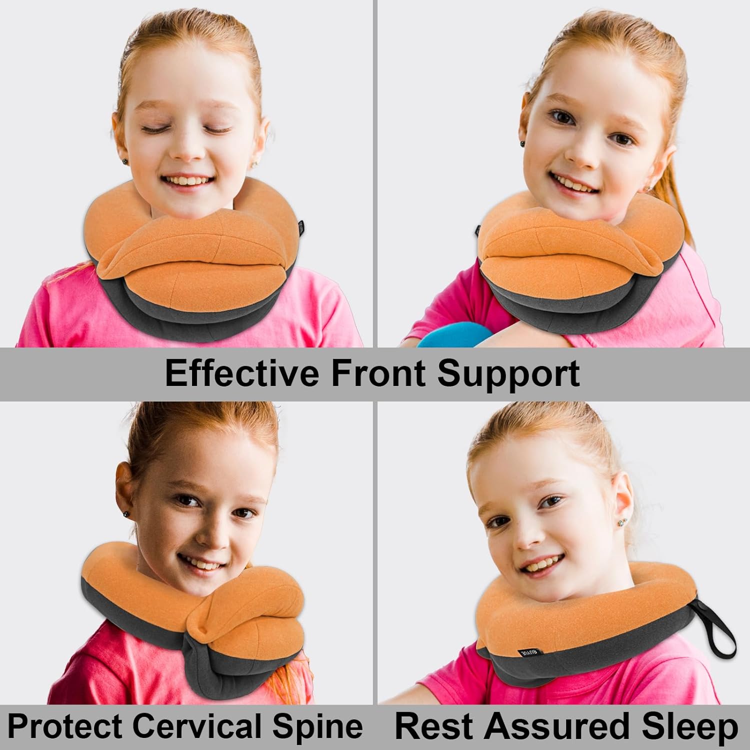 BUYUE Kids Travel Pillow with 360 Head Support 1