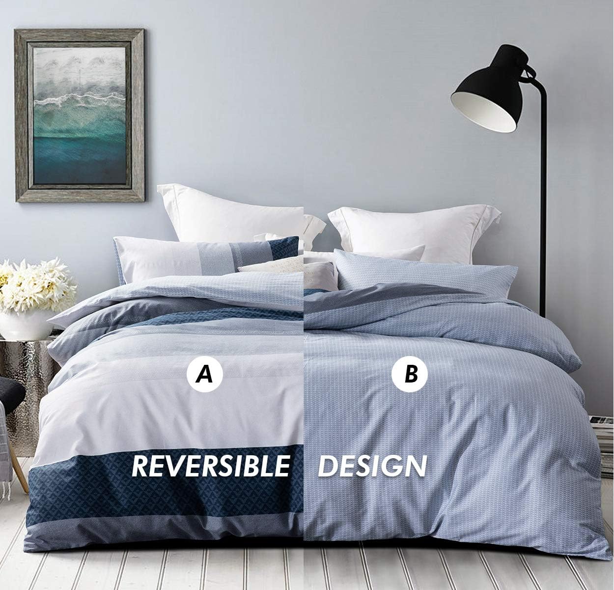 SLEEPBELLA 600 Thread Count Duvet Cover Set Twin