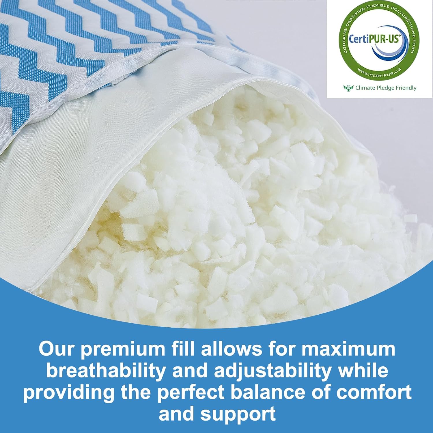 Suhedy Queen Size Adjustable Cooling Pillow