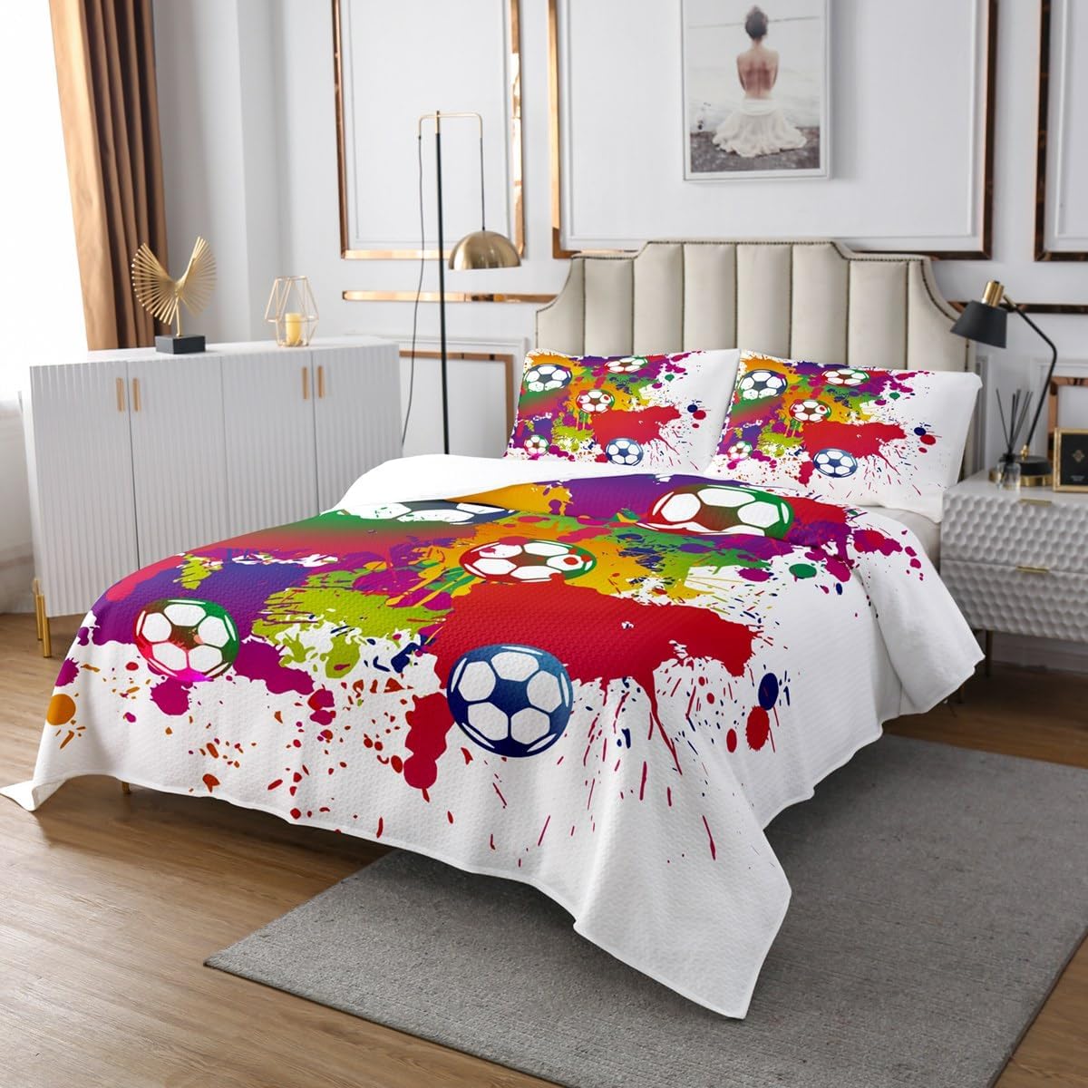 Feelyou Football Coverlet Set for Kids