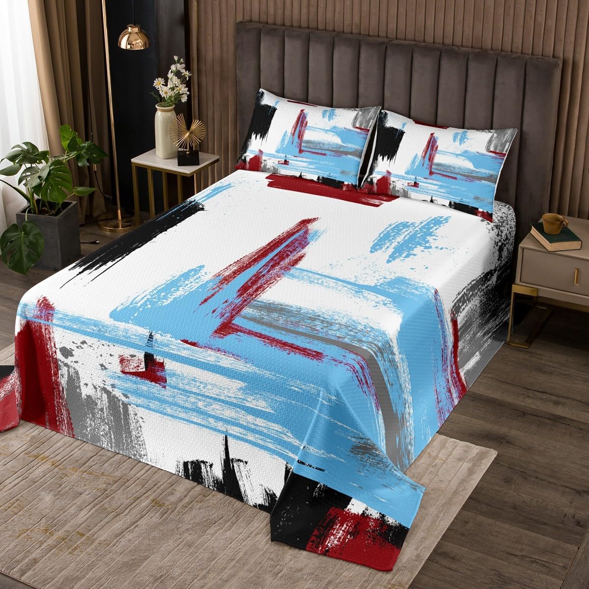 Erosebridal Oil Painting Twin Coverlet Set