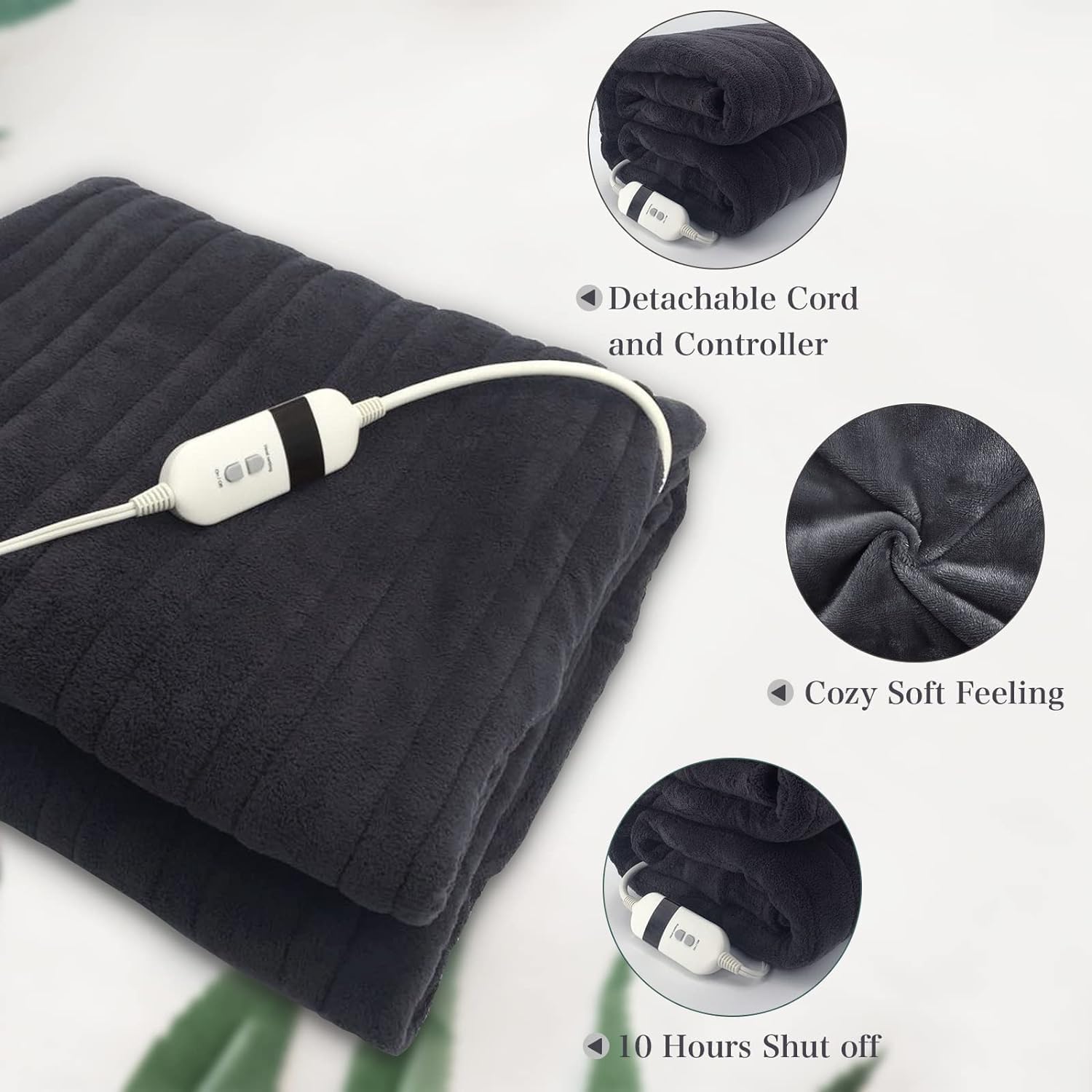 SELEPHANT Heated Blanket 62x84 Electric Throw with 51 Heat Settings