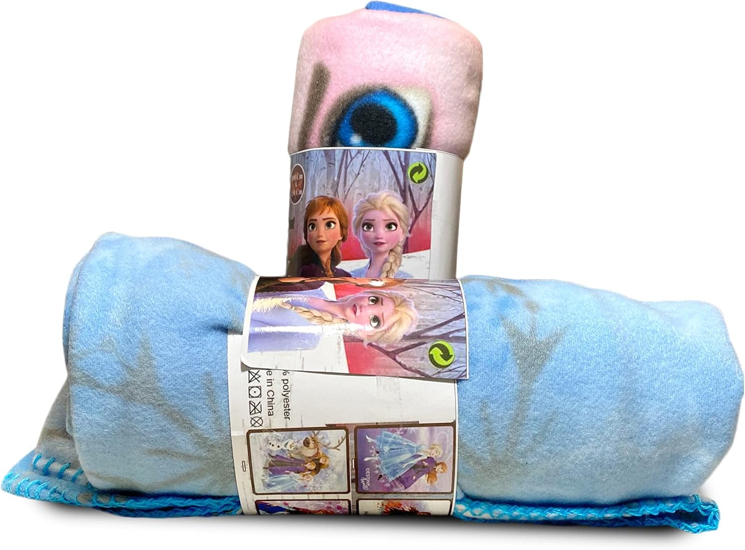 Official License Frozen21 Character Girls Pink Fleece Throw Blanket