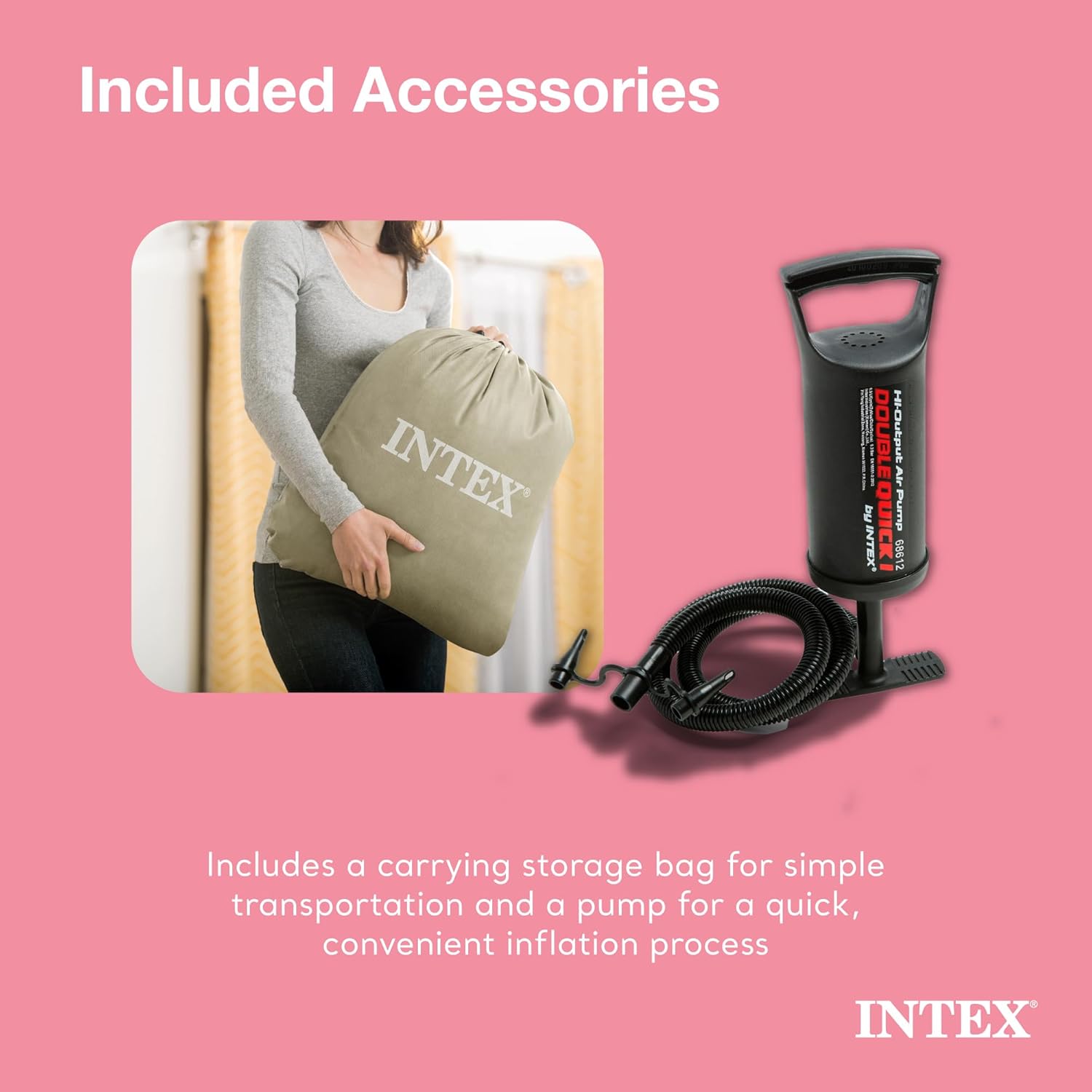 Intex 66810EP Kidz Travel Bed with Electric Pump and Carry Bag