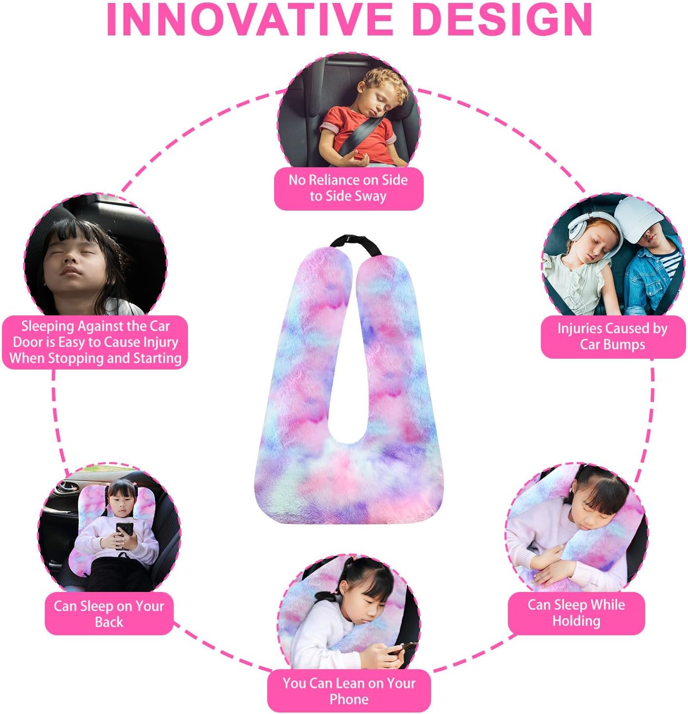 MROUEN Travel Pillow for Kids and Adults