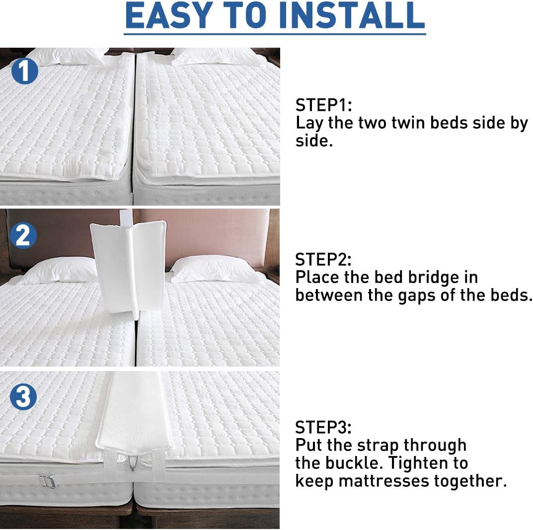 HITOMEN Bed Bridge Twin to King Converter Kit