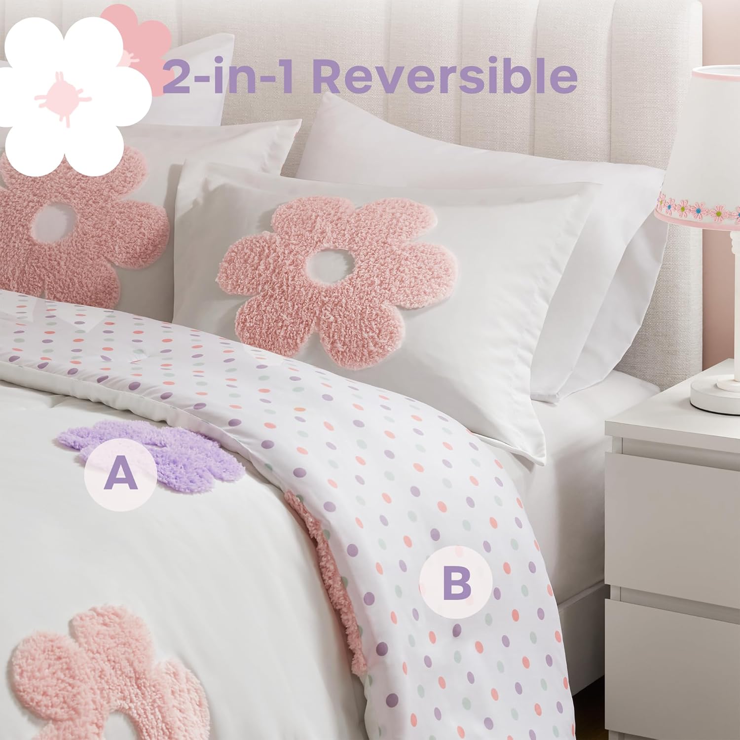 Urban Habitat Kids Queen Comforter Set with Reversible Design