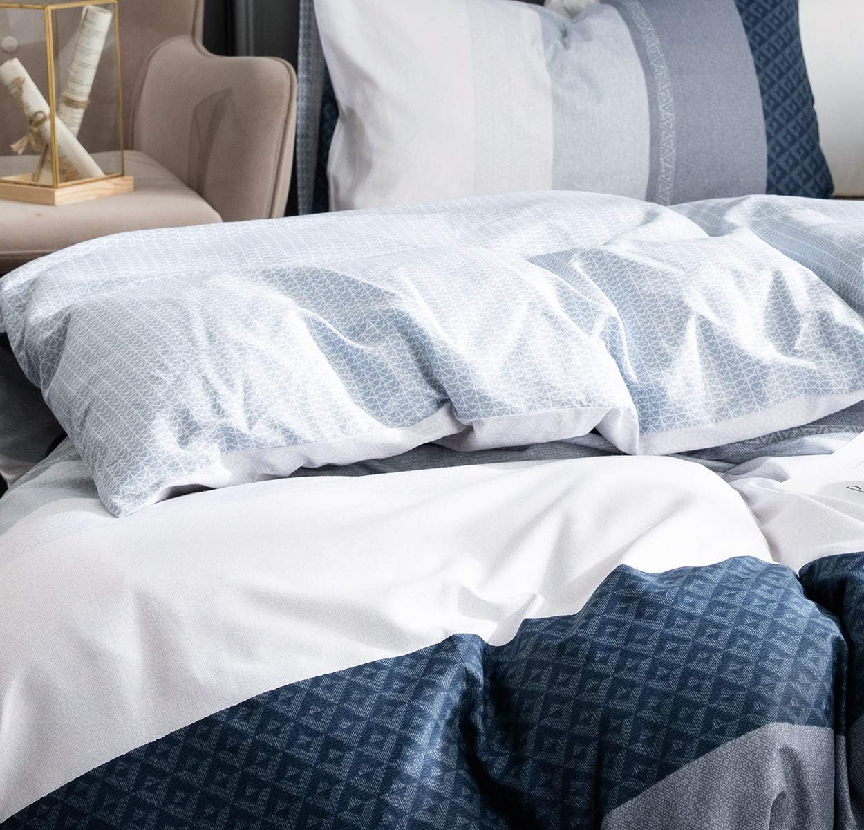 SLEEPBELLA 600 Thread Count Duvet Cover Set Twin