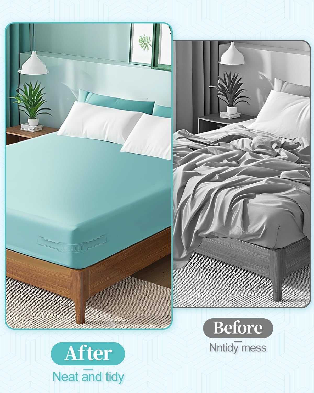 Lidatb Bed Sheet Holders with Lock Strips 1