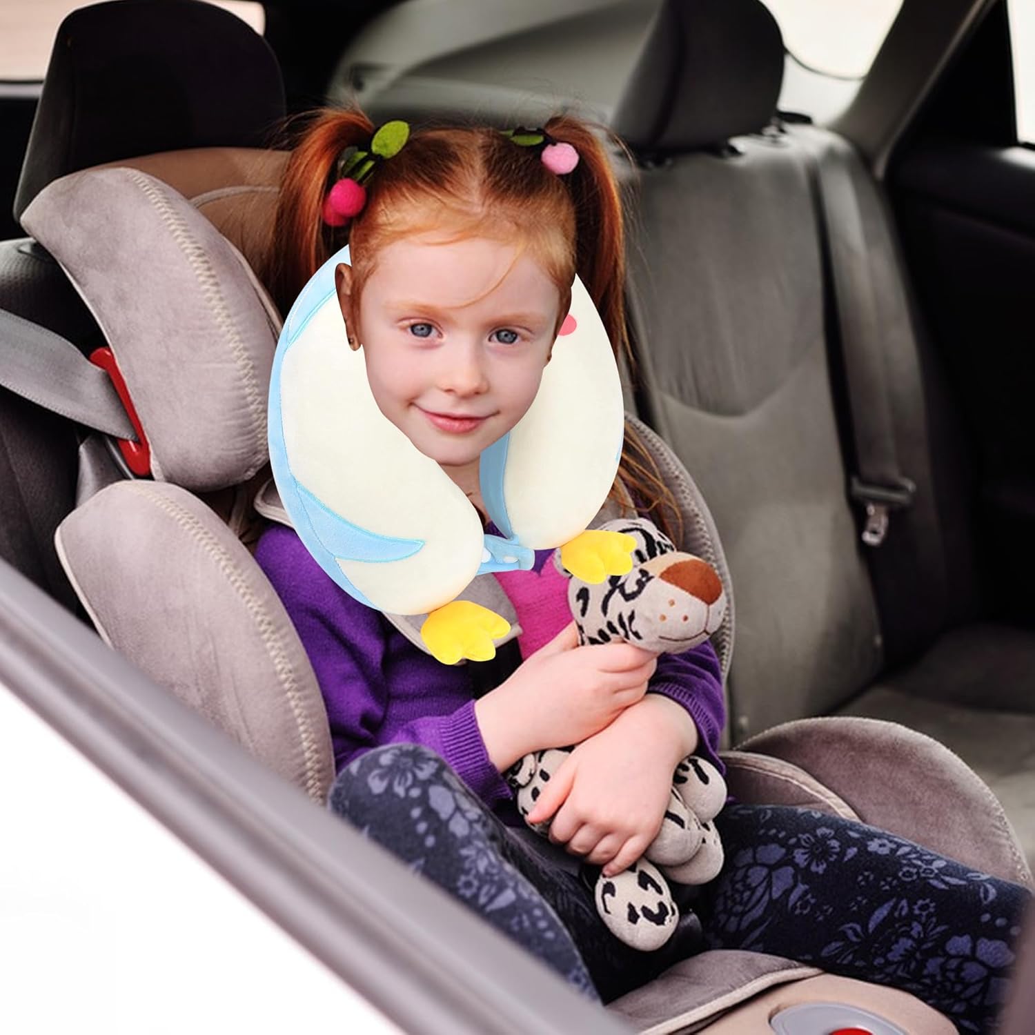 Sexysamba Cute Penguin Travel Pillow for Kids