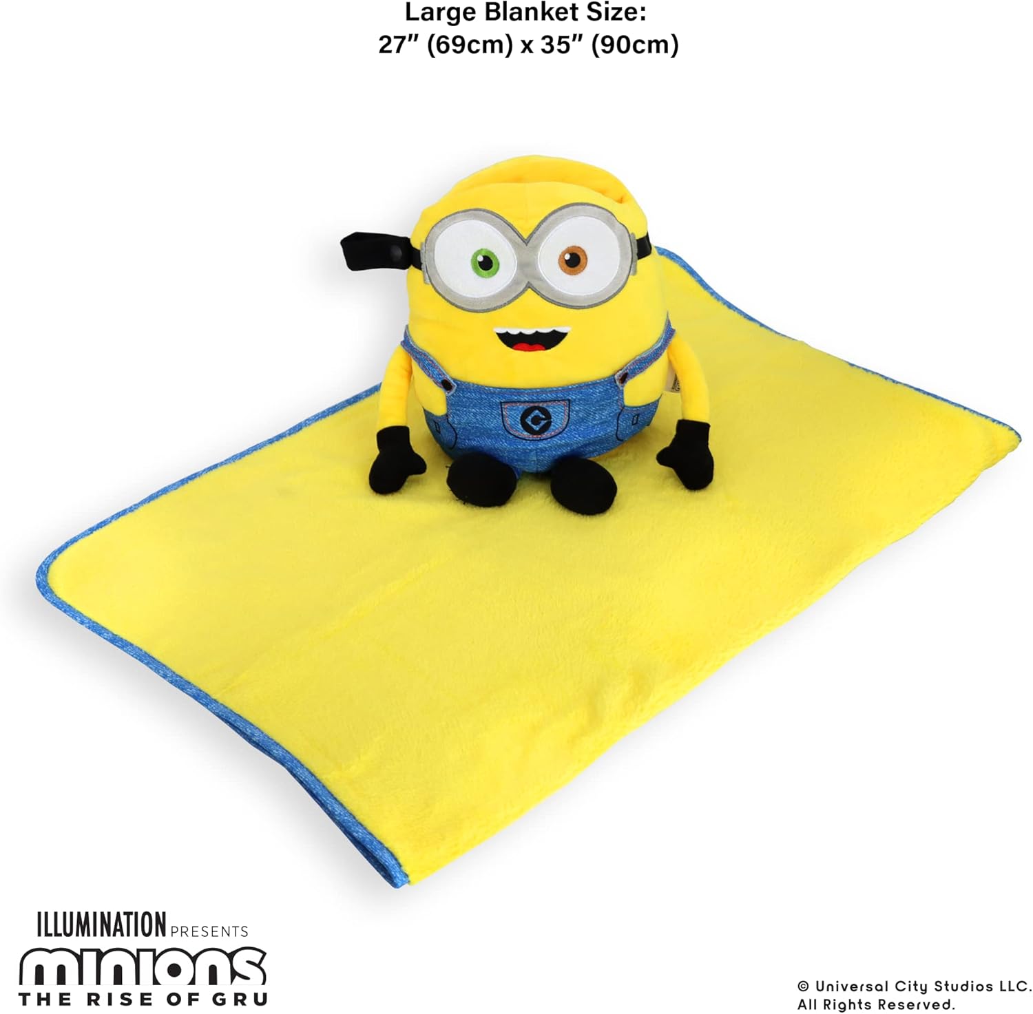 Roamwild Bob the Minion Travel Pillow and Blanket Set