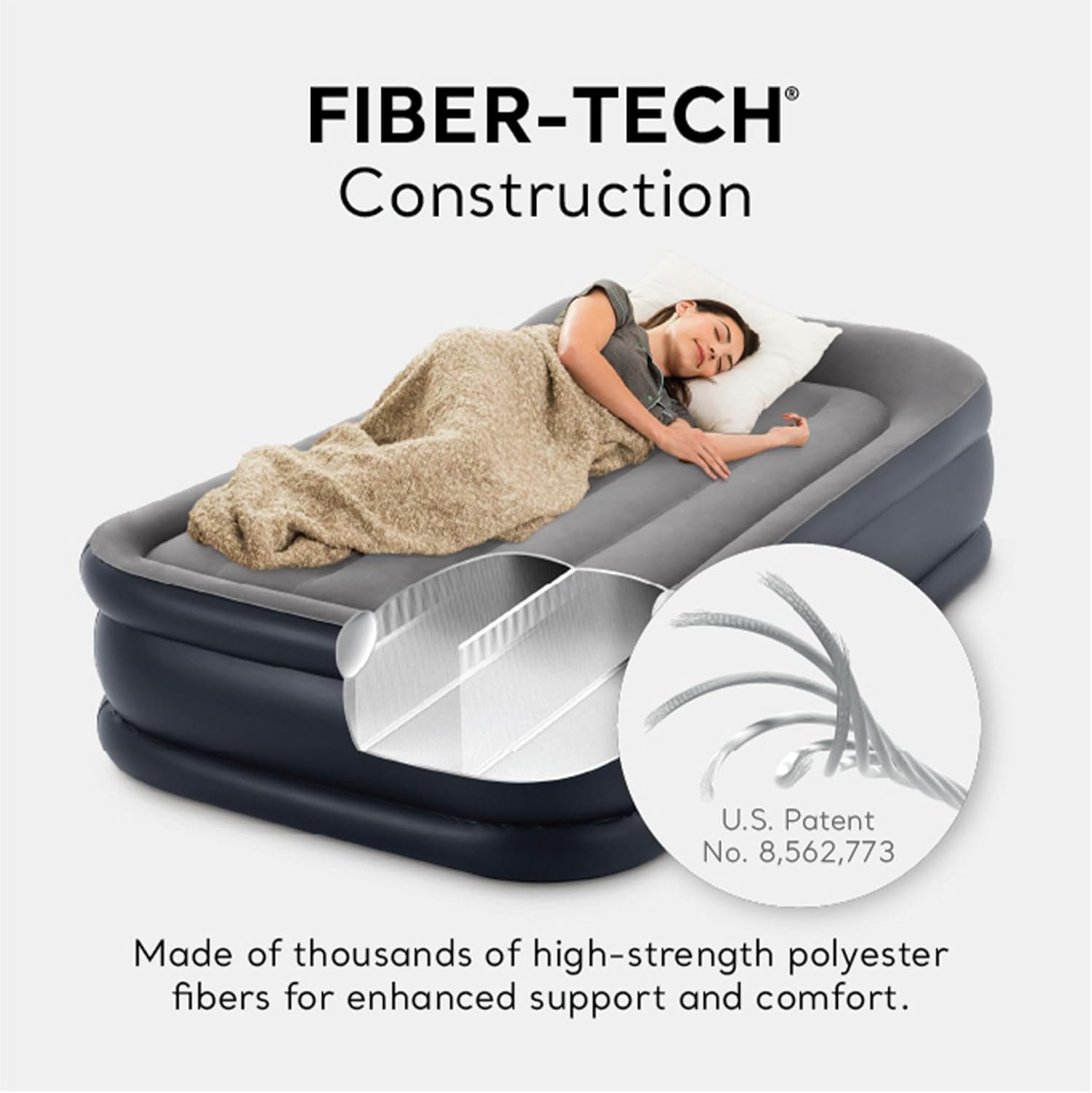 Intex Twin Air Mattress Set with Pump and Carry Bag