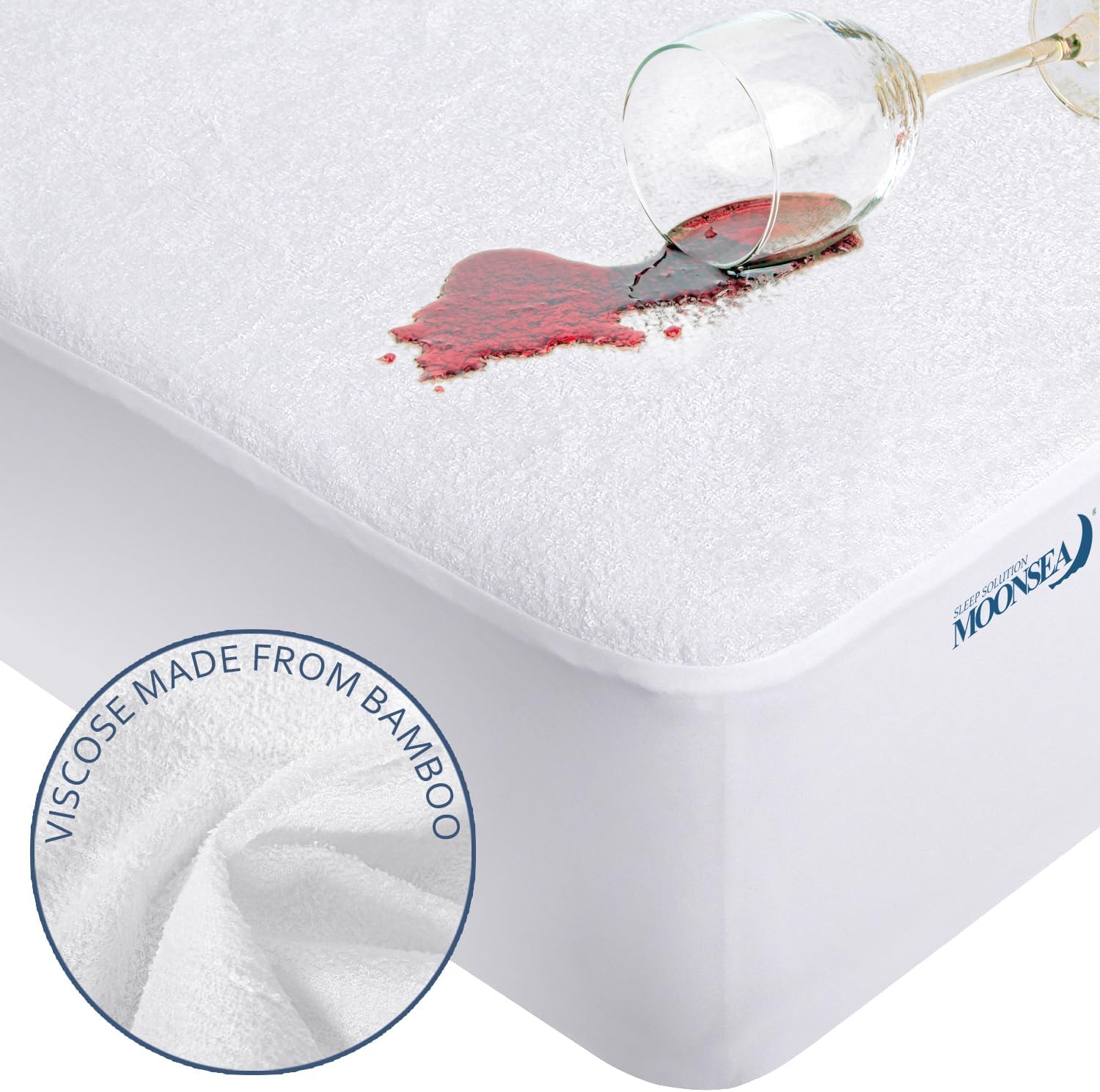 Moonsea Twin Mattress Protector Waterproof Breathable