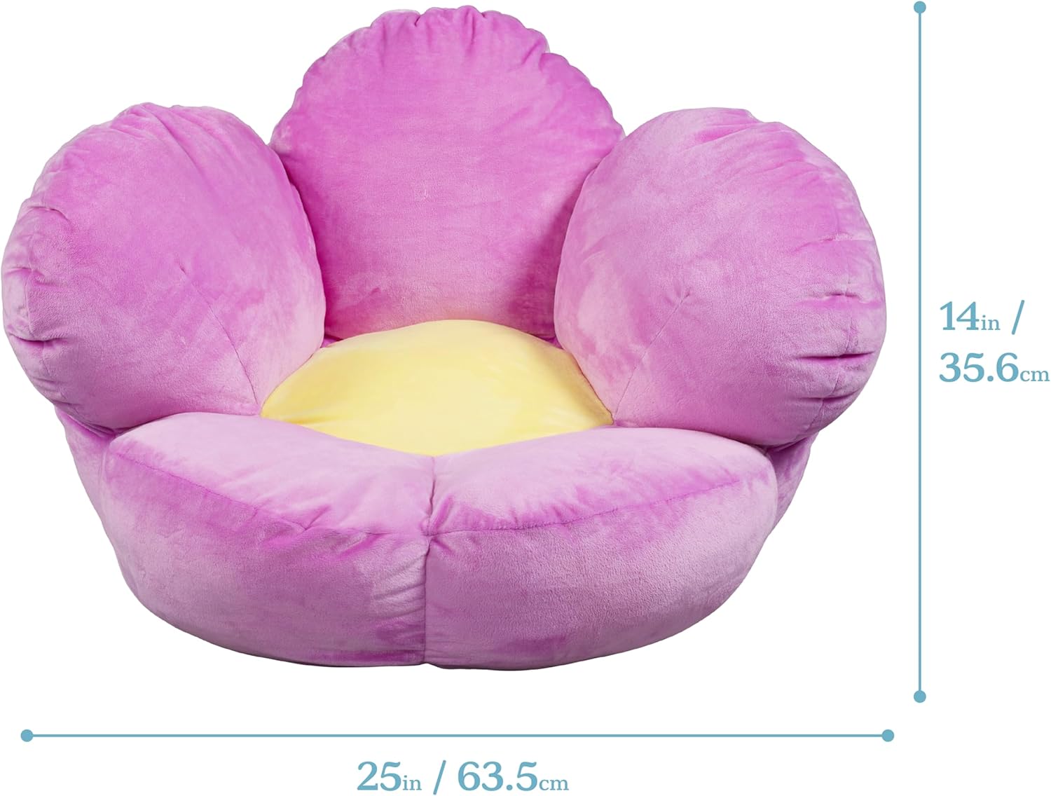 ECR4Kids SoftZone Flower Cozy Cushion Floor Pillow