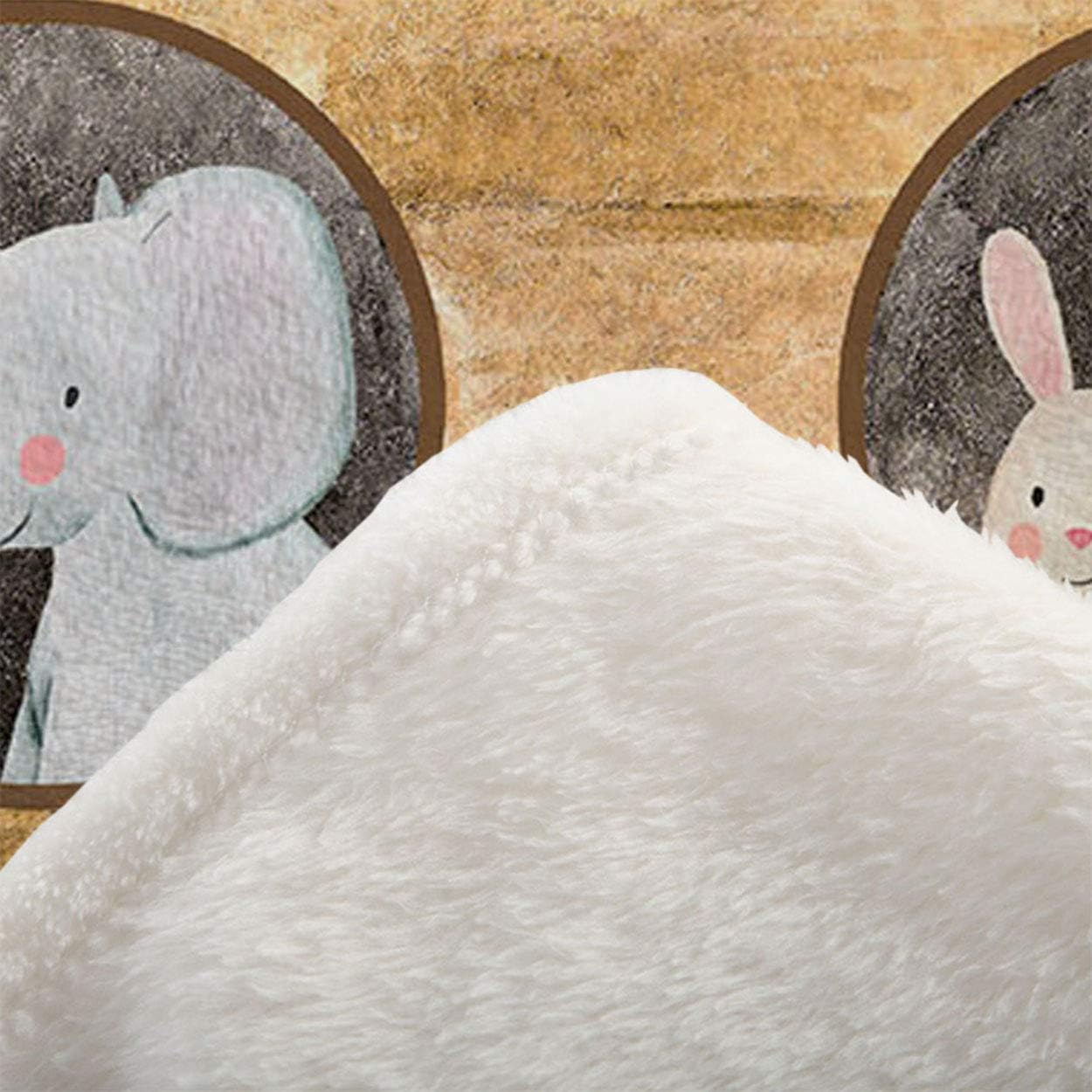 Mugod Soft Flannel Throw Blanket with Noahs Ark Animals