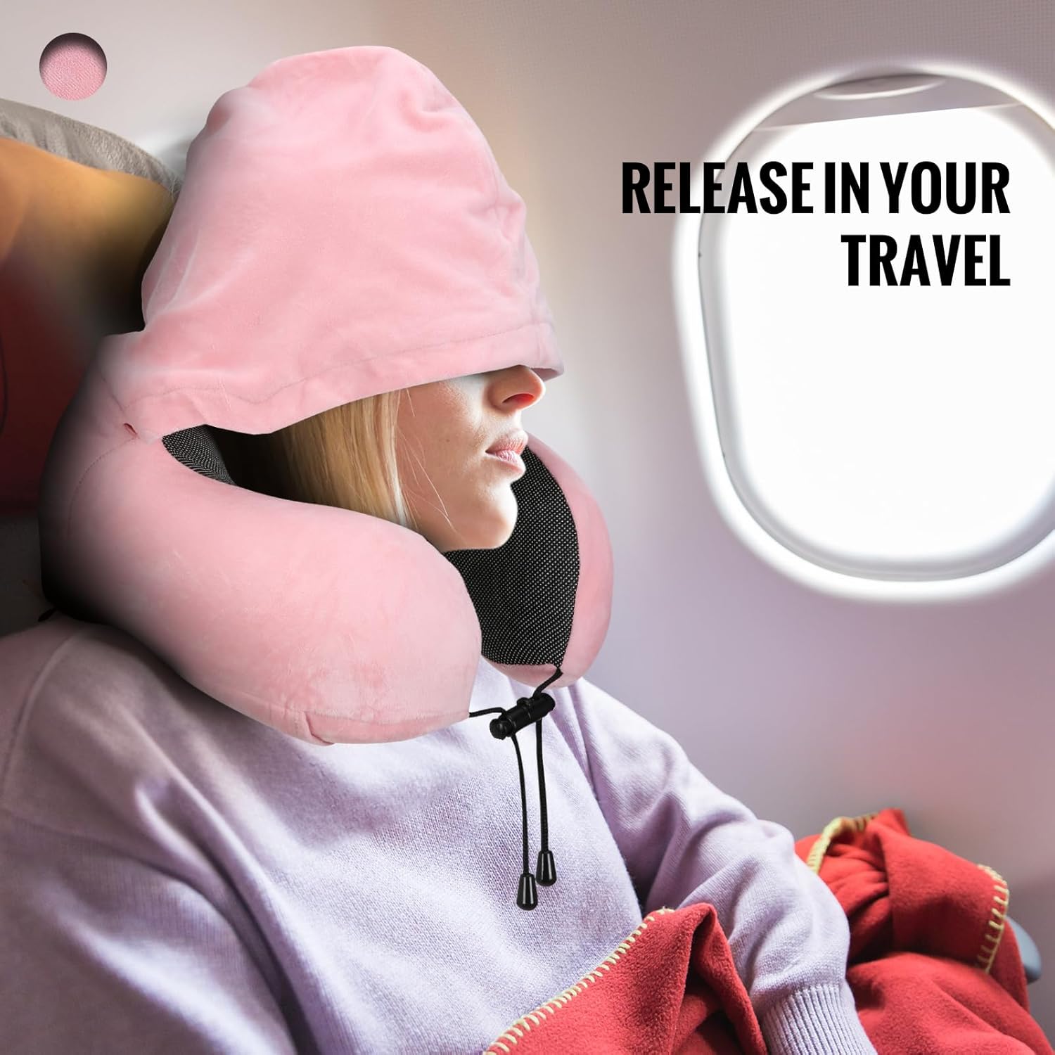 Cirorld Travel Pillow with Hood for Women