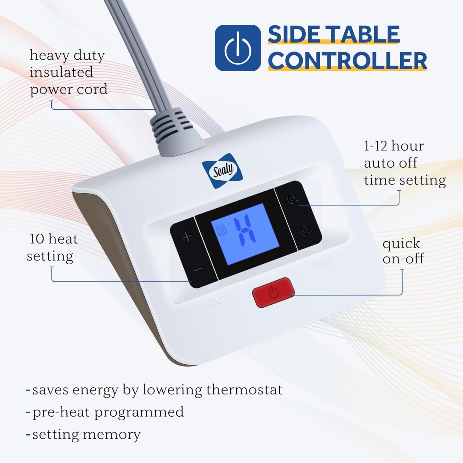 Sealy Electric Blanket Twin Size with 10 Heat Settings