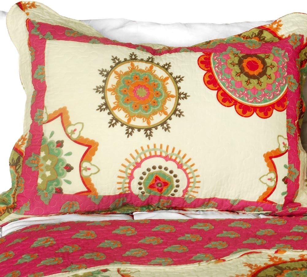Blancho Bedding Children of Heaven 3PC Cotton Quilt Set