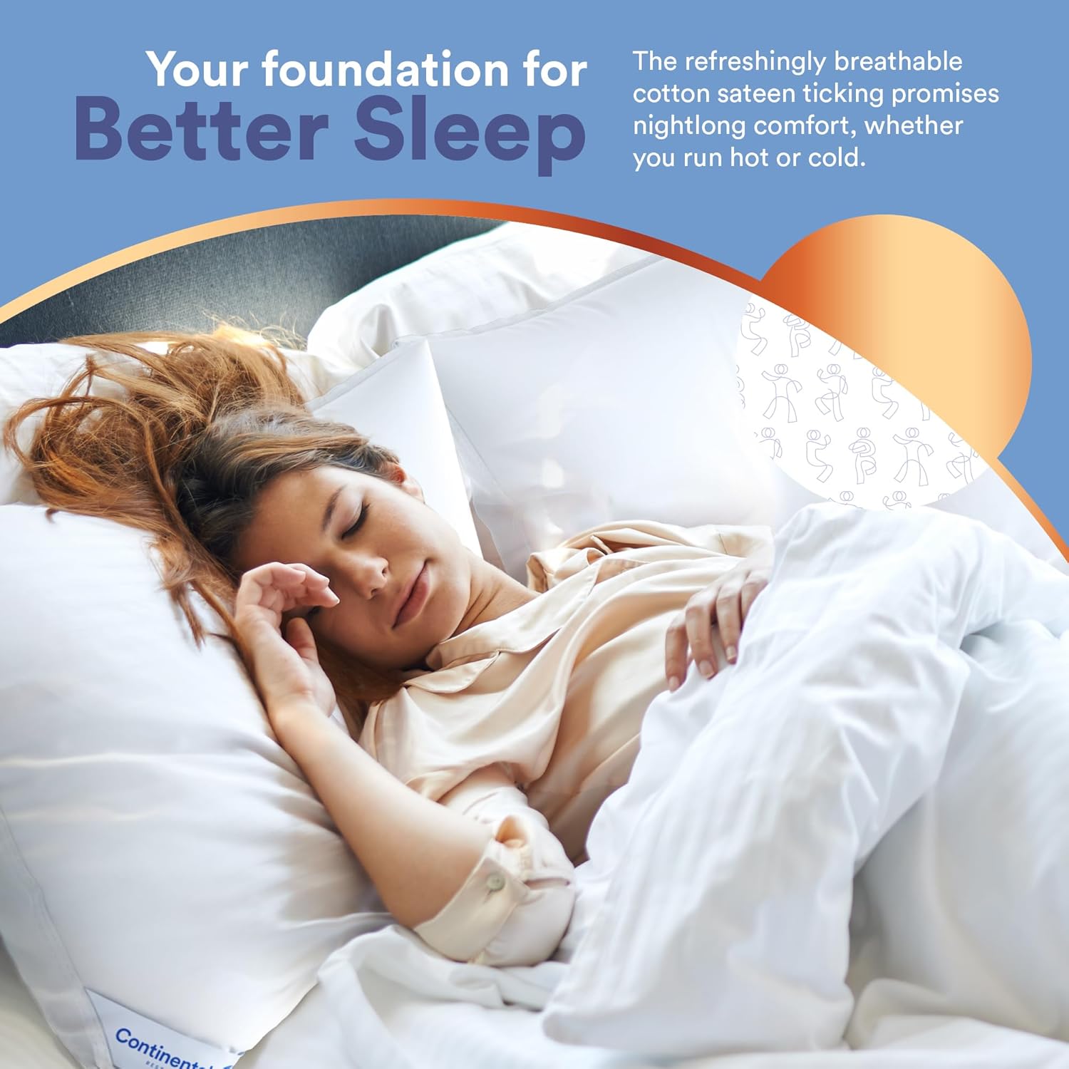 Continental Bedding 100 Siberian Goose Down Pillow 800 Fill Power 1