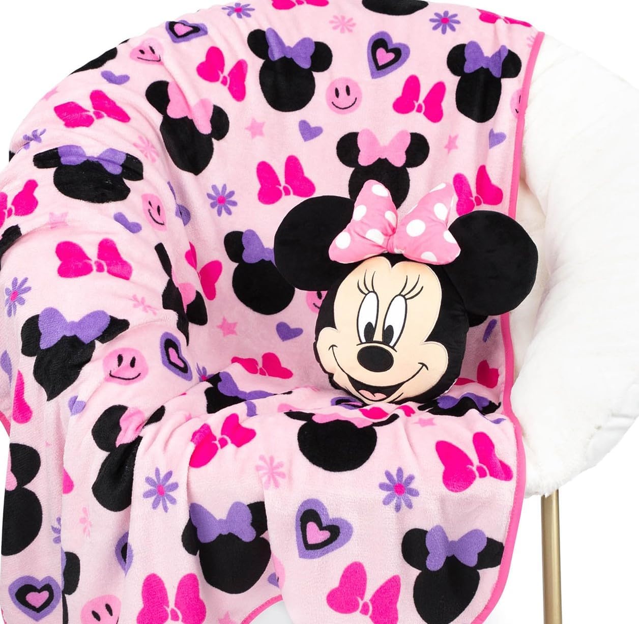 Jay Franco Disney Minnie Mouse Throw Pillow Set 1