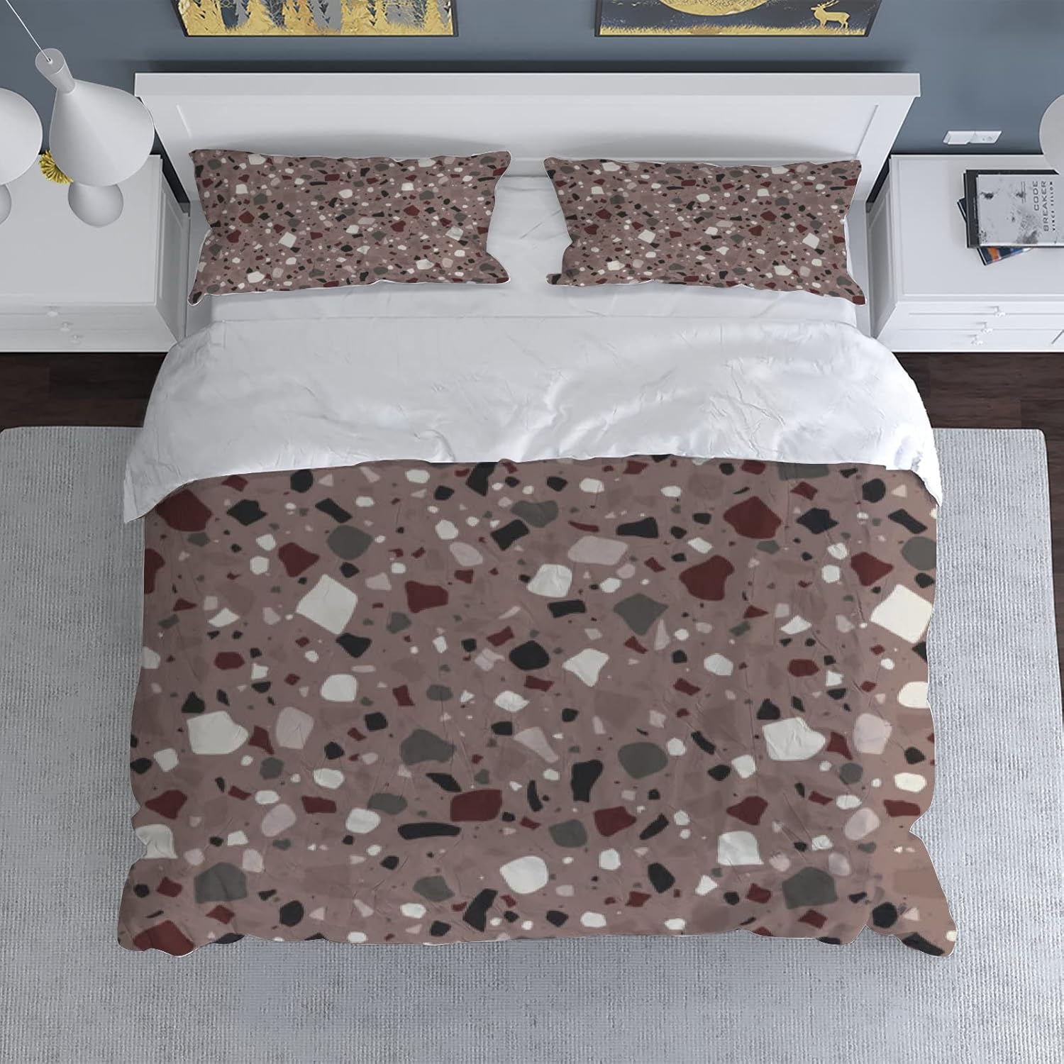 Hapuxt 3-Piece Cal King Duvet Cover Set