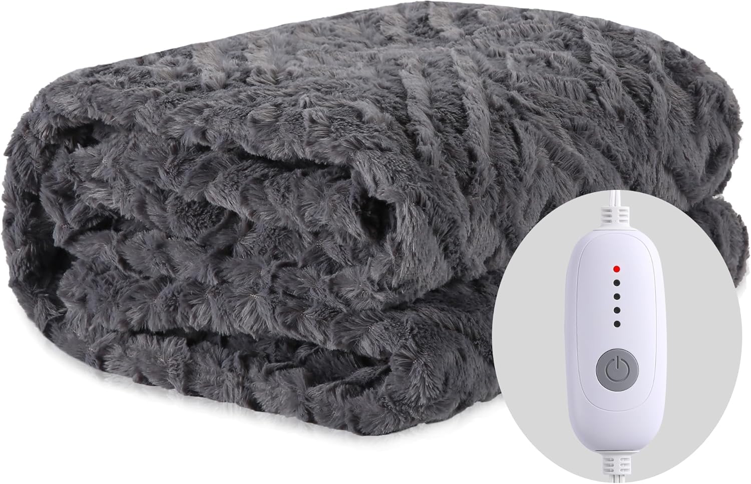 McJaw Heated Throw Blanket 50x60 with 5 Heat Levels