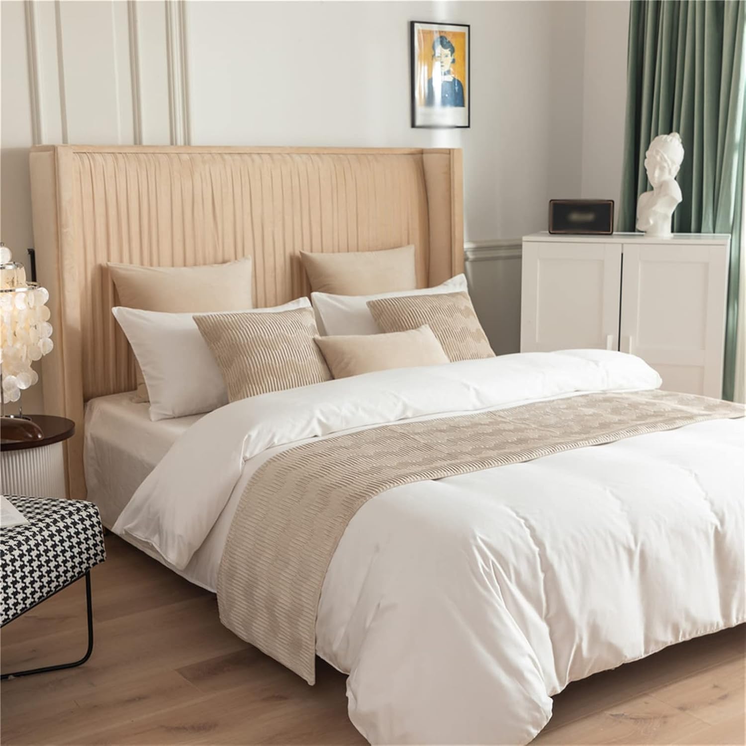 Fudaiki Bed Runner Quilted Fleece Bed Throw for King Bed