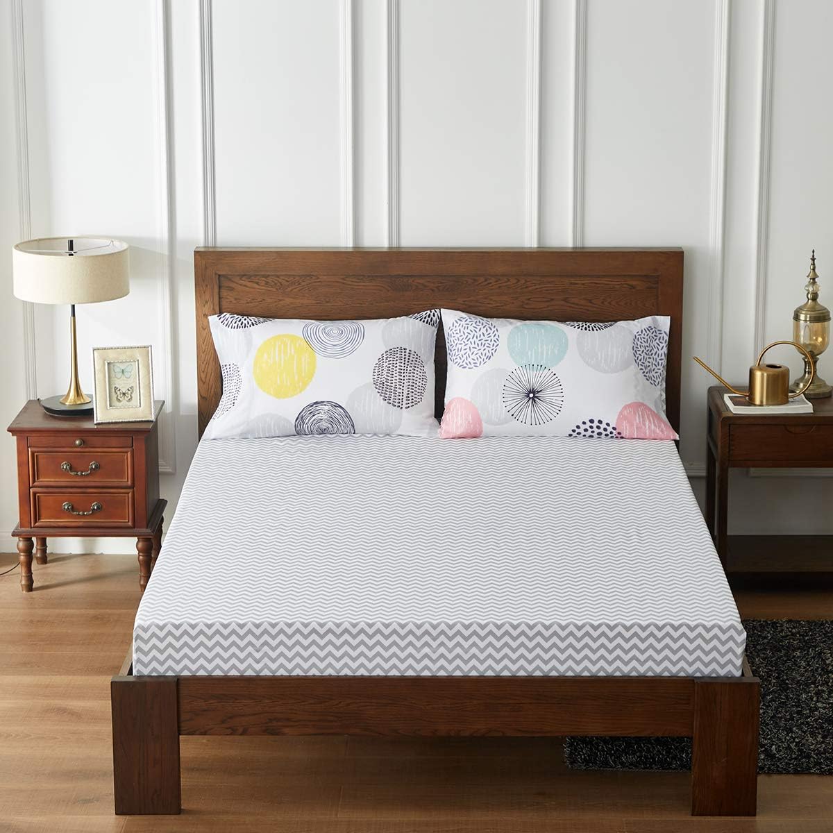 UOZZI BEDDING 7-Piece Queen Comforter Sheet Set