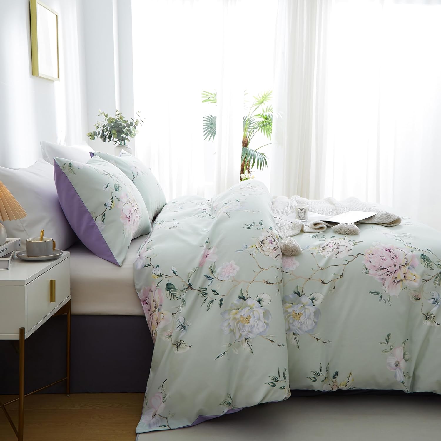 BOLINLIVING Flower Kids Duvet Cover Set