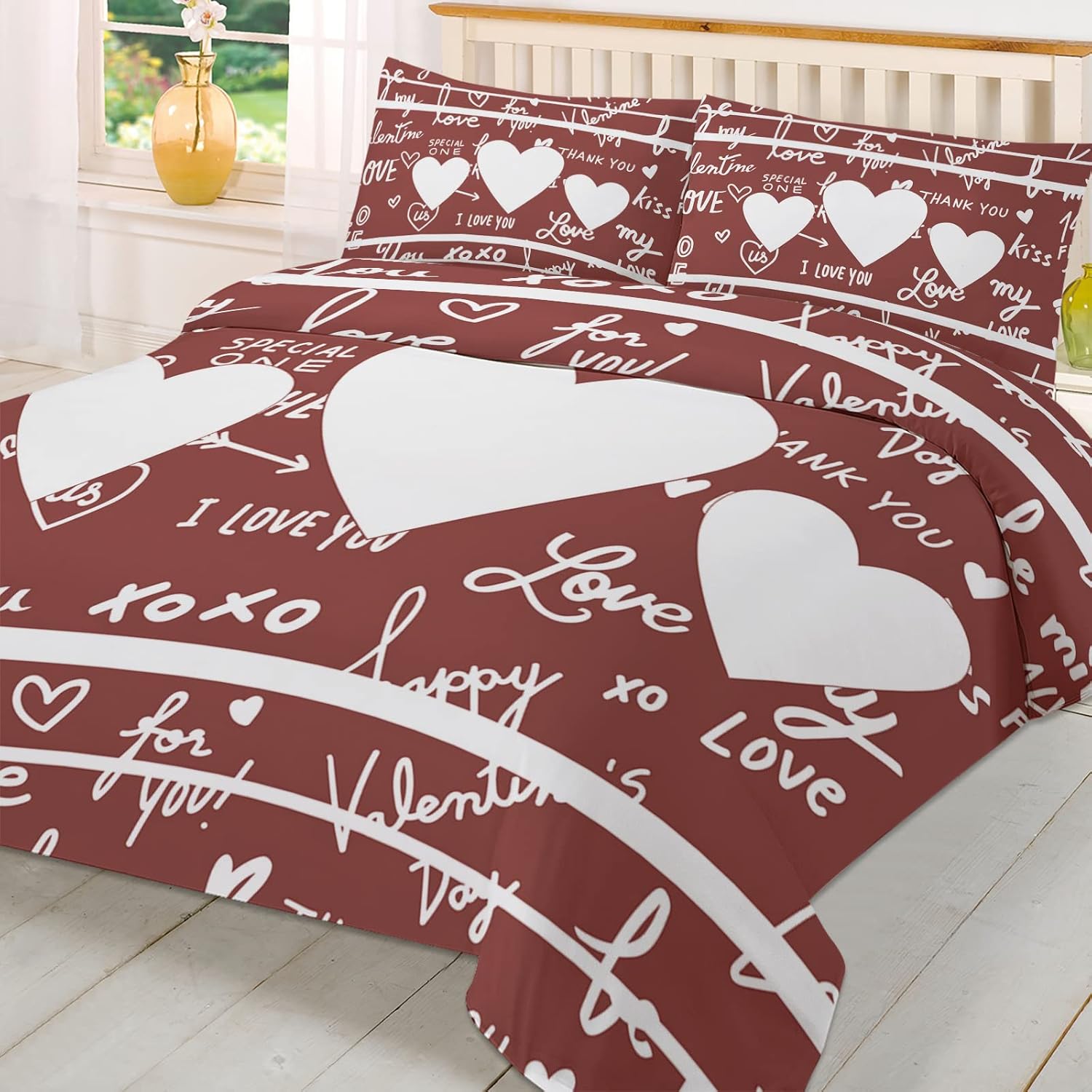 LooPoP Valentine Comforter Set California King Size