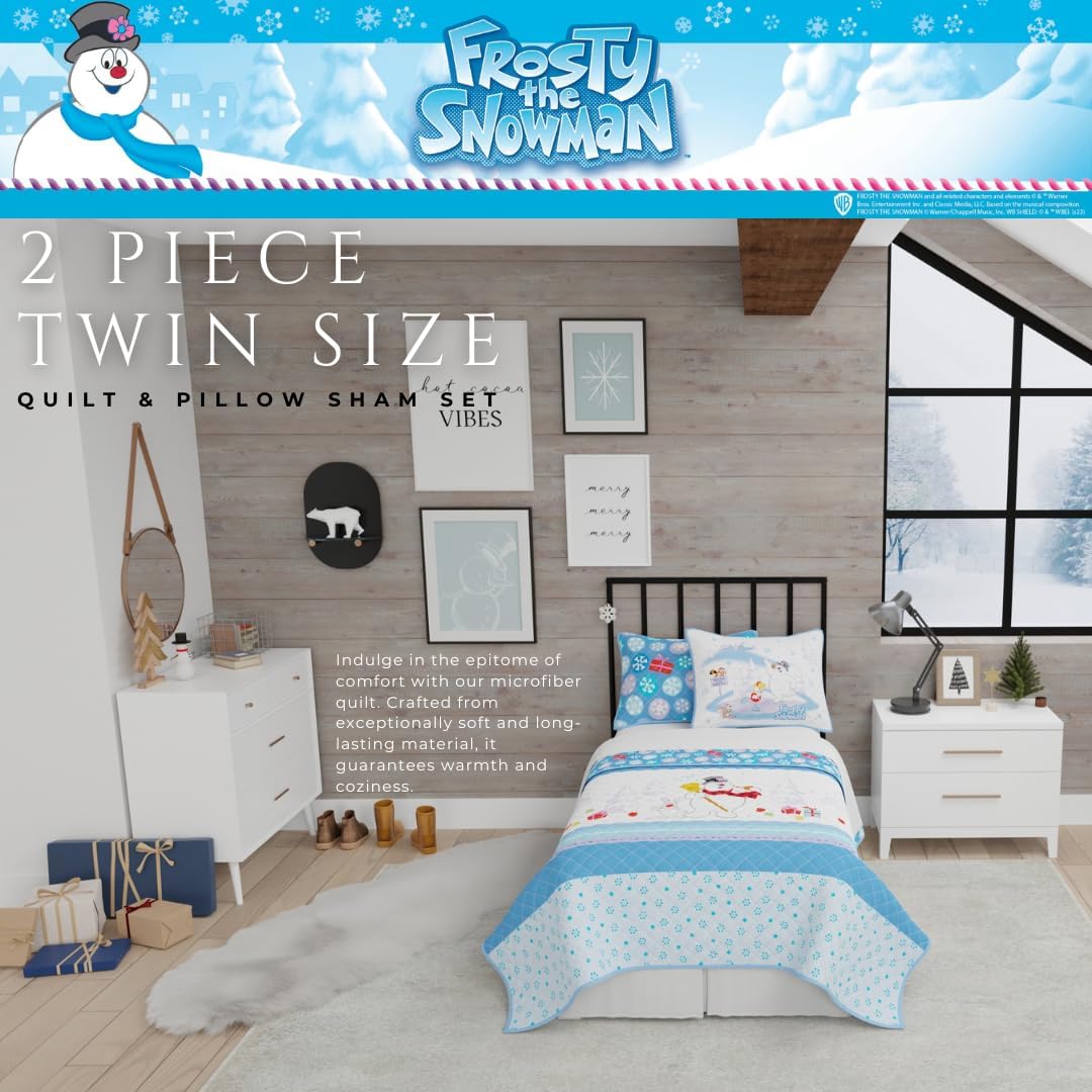 Franco Frosty The Snowman Quilt Set Twin Size 1