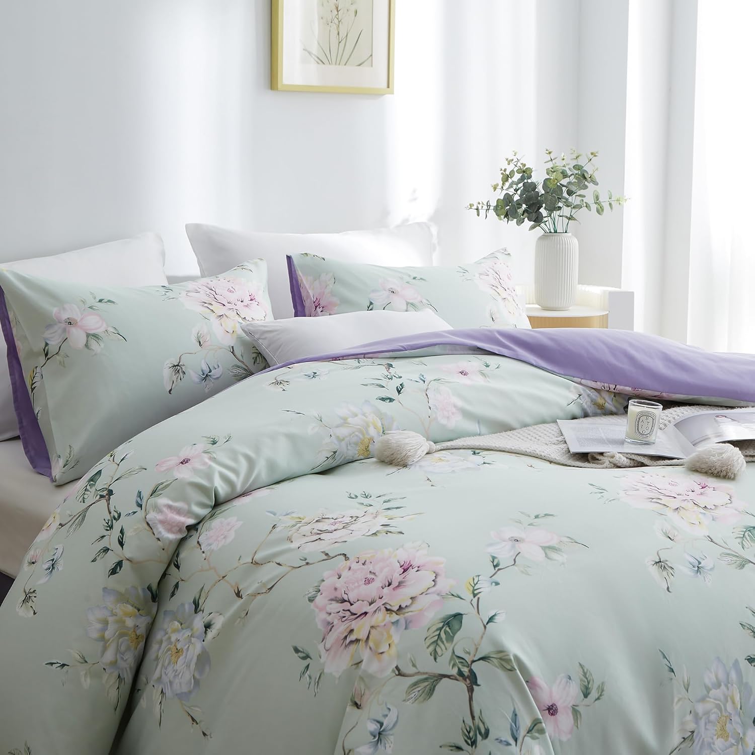 BOLINLIVING Flower Kids Duvet Cover Set