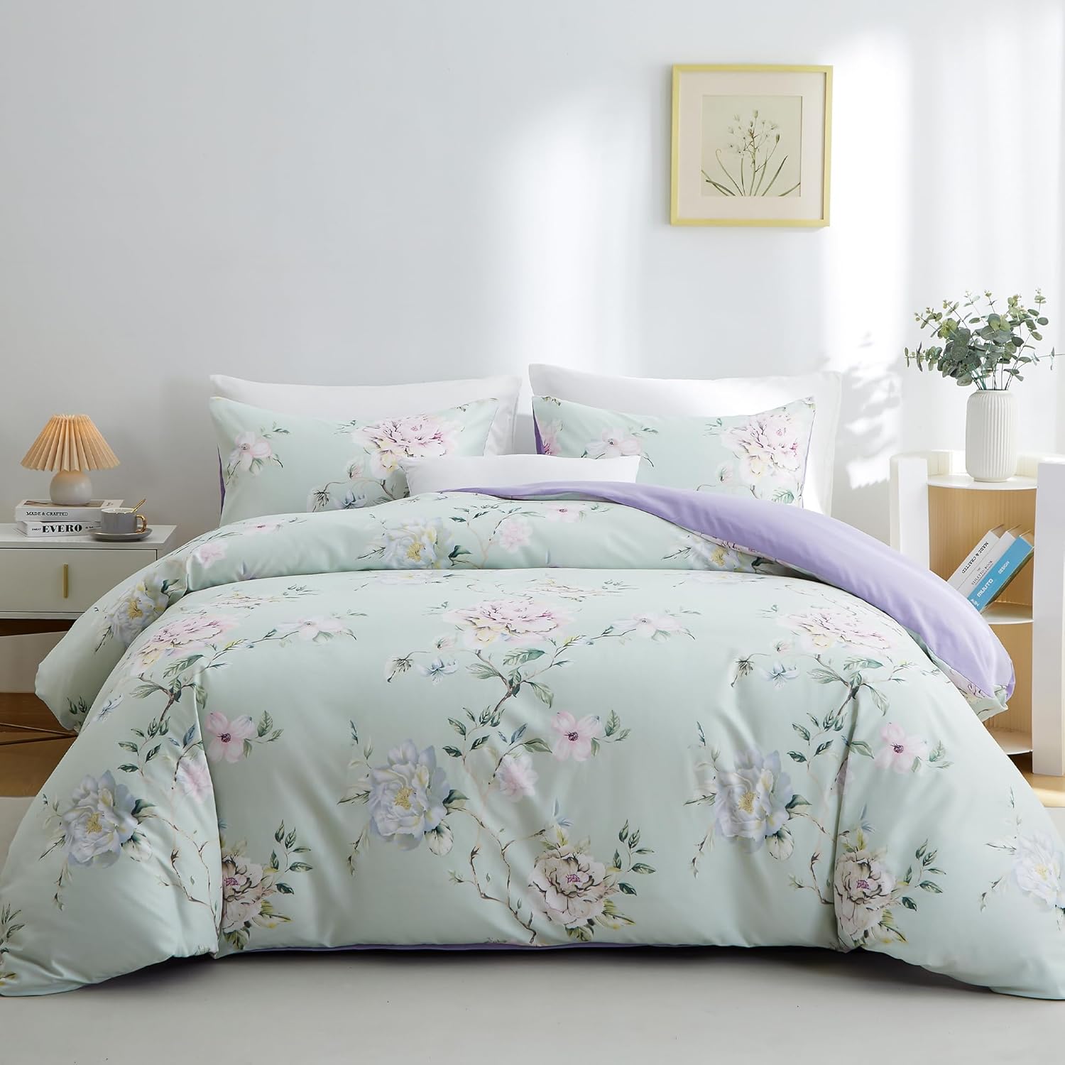 BOLINLIVING Flower Kids Duvet Cover Set