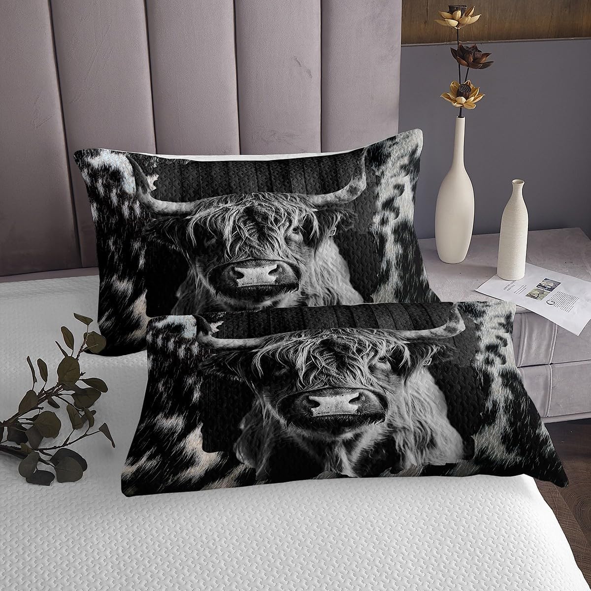 Feelyou Cowhide Plank Coverlet Set for Kids