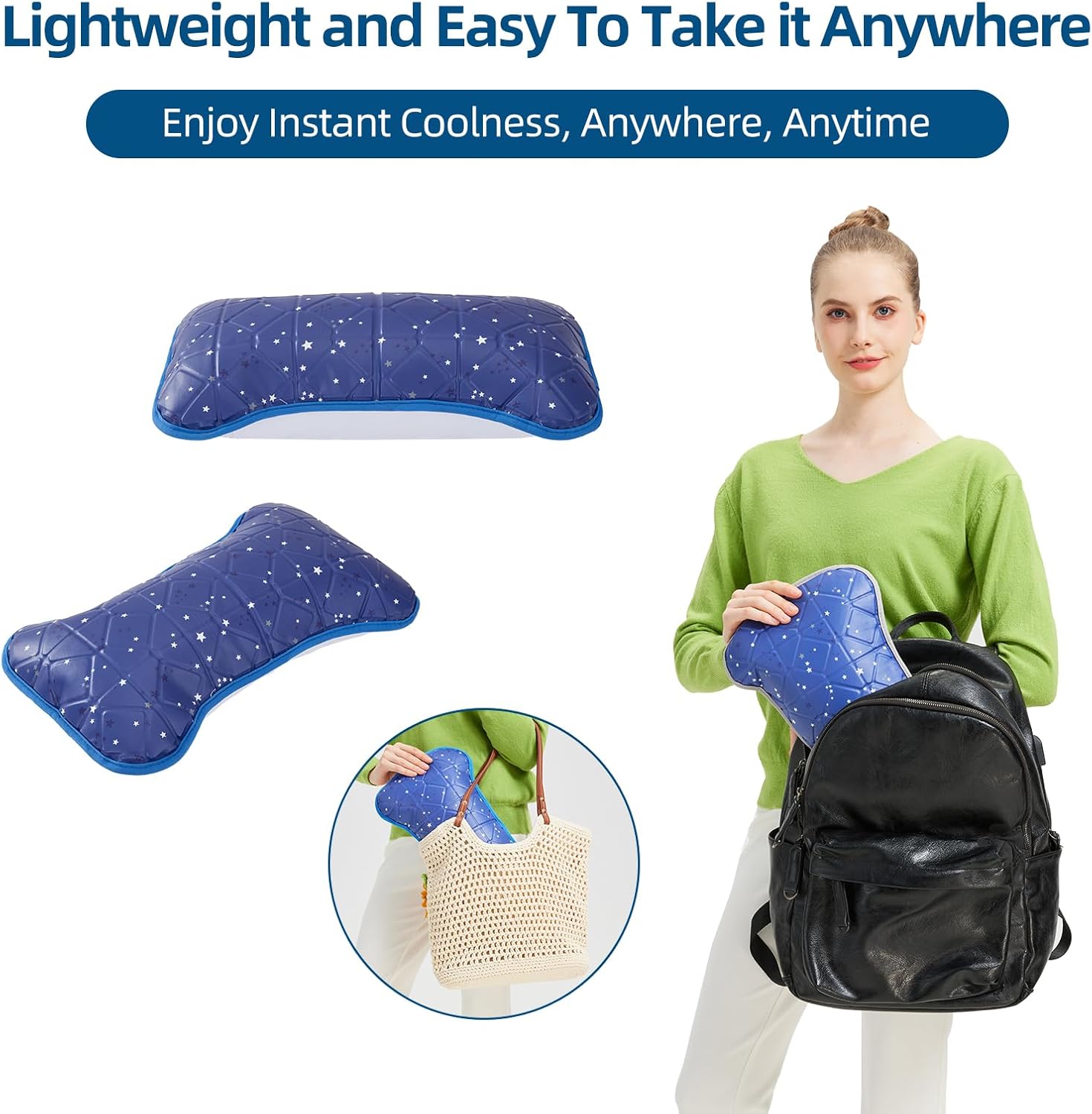 BECGAM Cooling Gel Pillow 15 x 7 for Kids and Adults