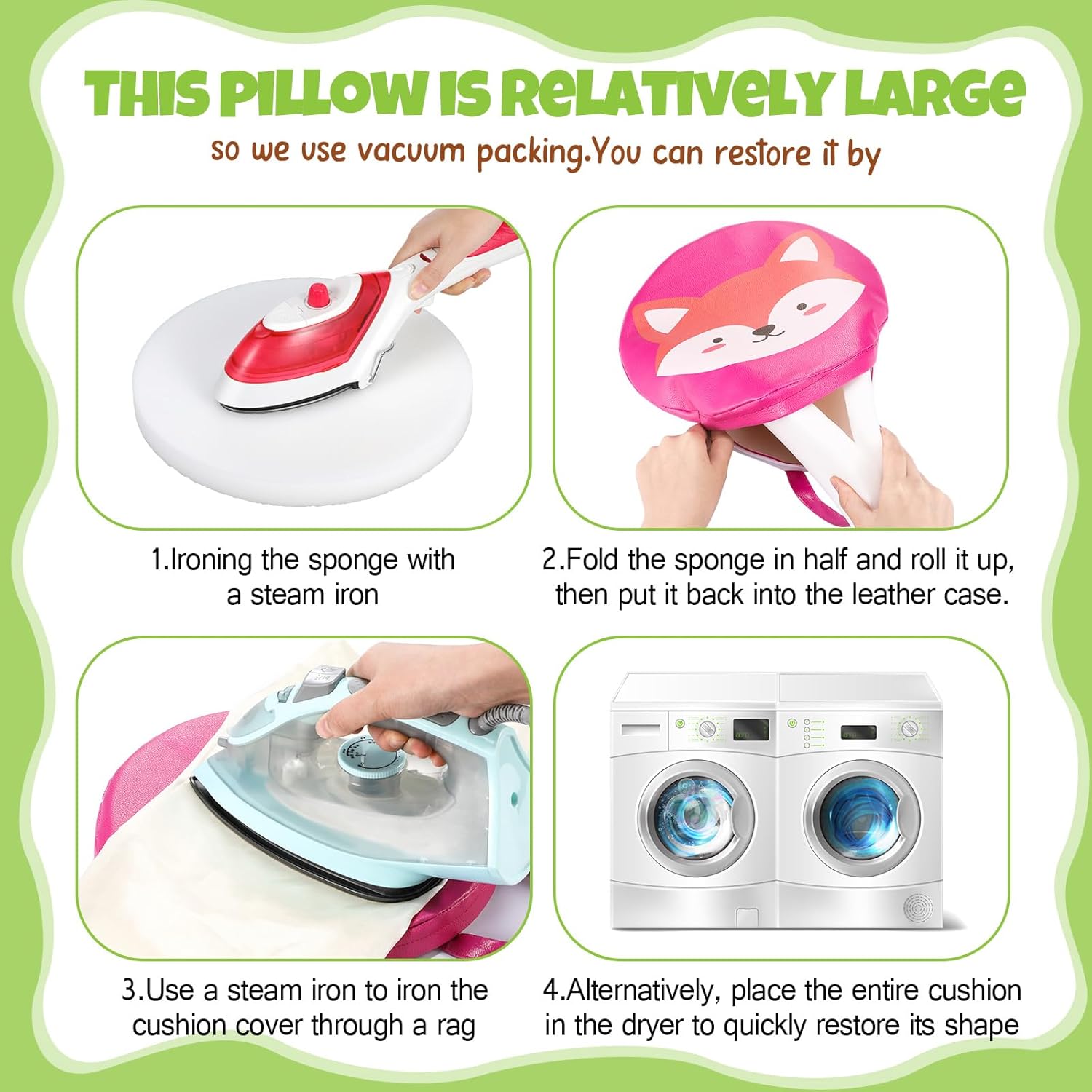 Suzile 12 Pcs Cartoon Floor Cushions with Handle 1