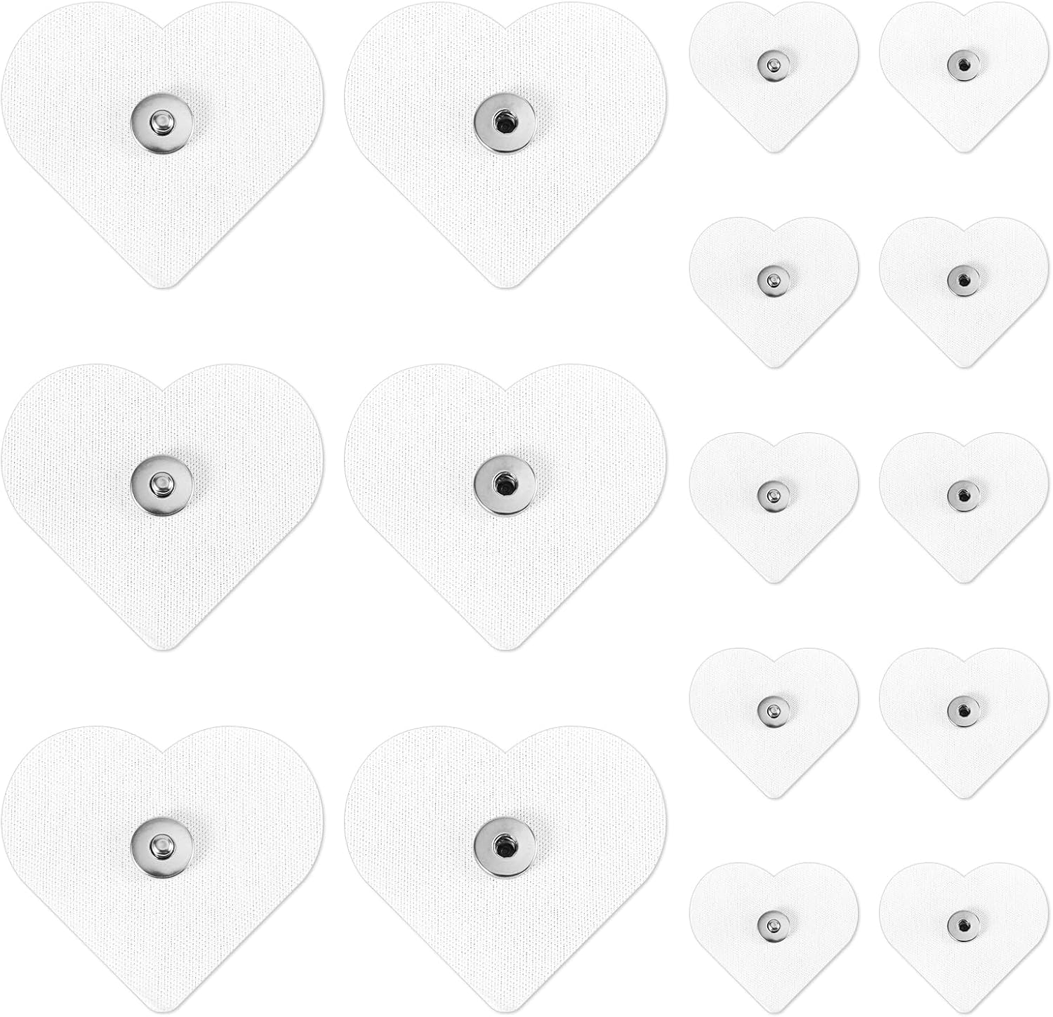 16pcs Heart Shaped Duvet Snaps with Iron Fasteners
