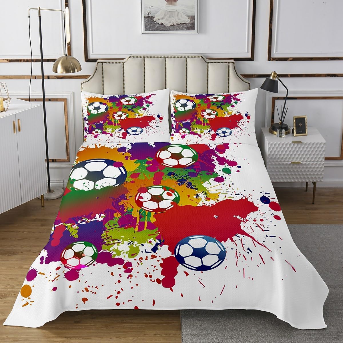 Feelyou Football Coverlet Set for Kids