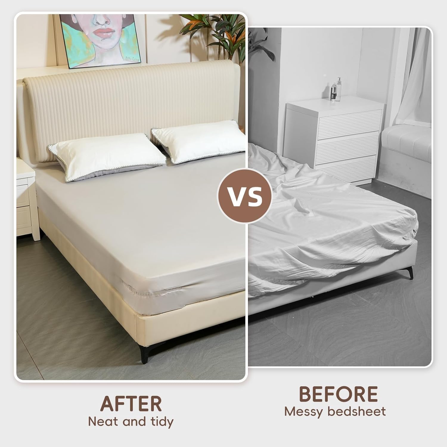 4 Pack Lock Sheet Holders for Secure Bed Sheets
