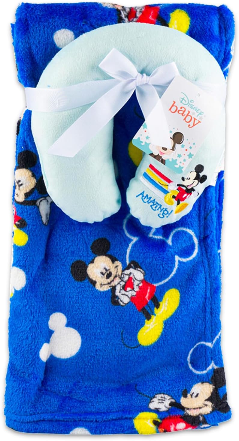 Disney Mickey Mouse Travel Blanket Pillow Set 1