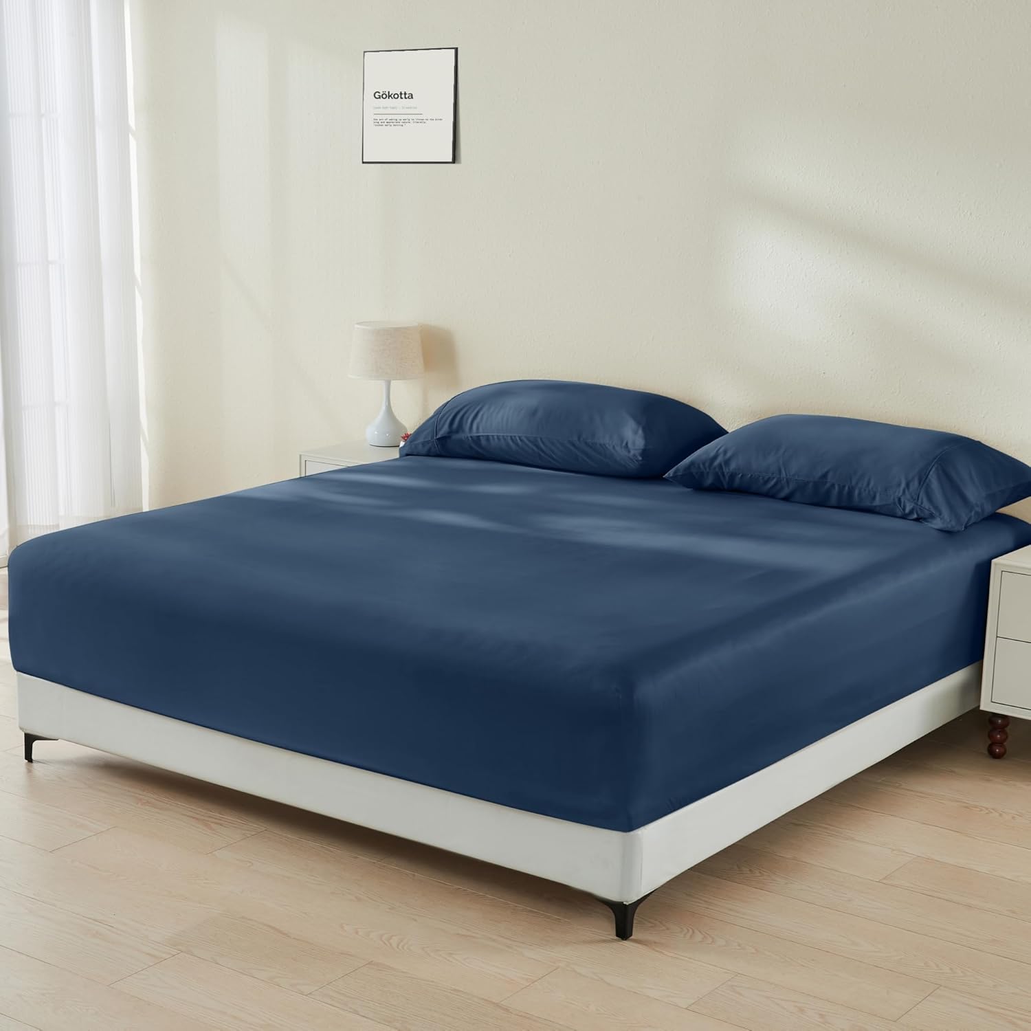 Gokotta Bamboo Rayon Fitted Sheet Set - King Size 1