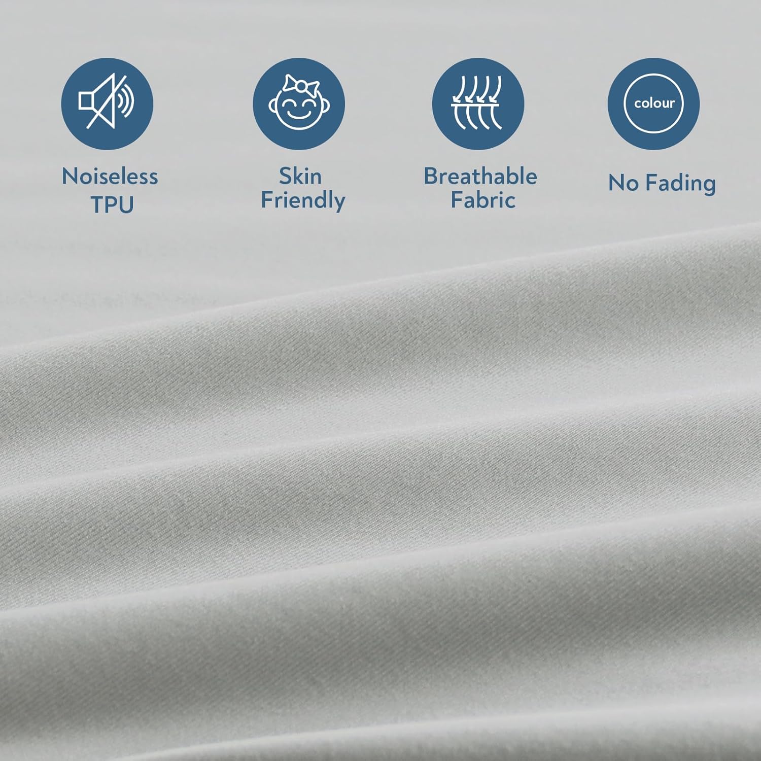 Magik Kover Twin Mattress Protector Waterproof 2 Pack Grey