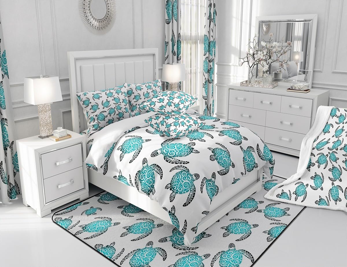 Feelyou Kids Sea Turtle Sheet Set King Size