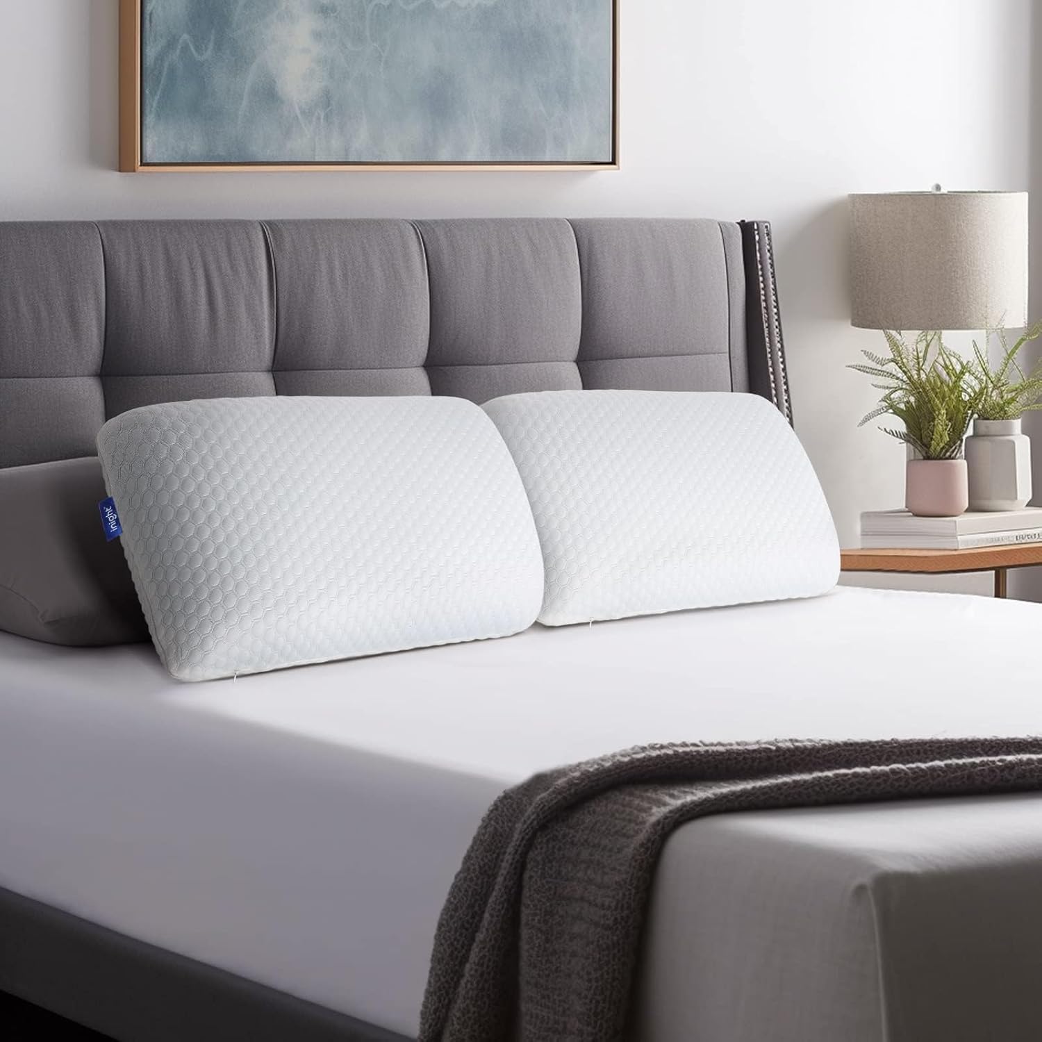 Inight Memory Foam Pillow for Back and Side Sleepers