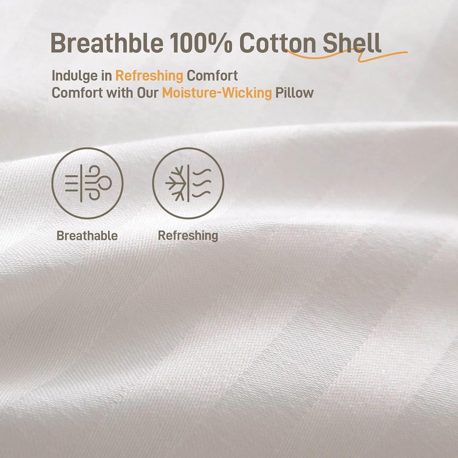Lyralith Hypoallergenic Cotton Down Alternative Pillow