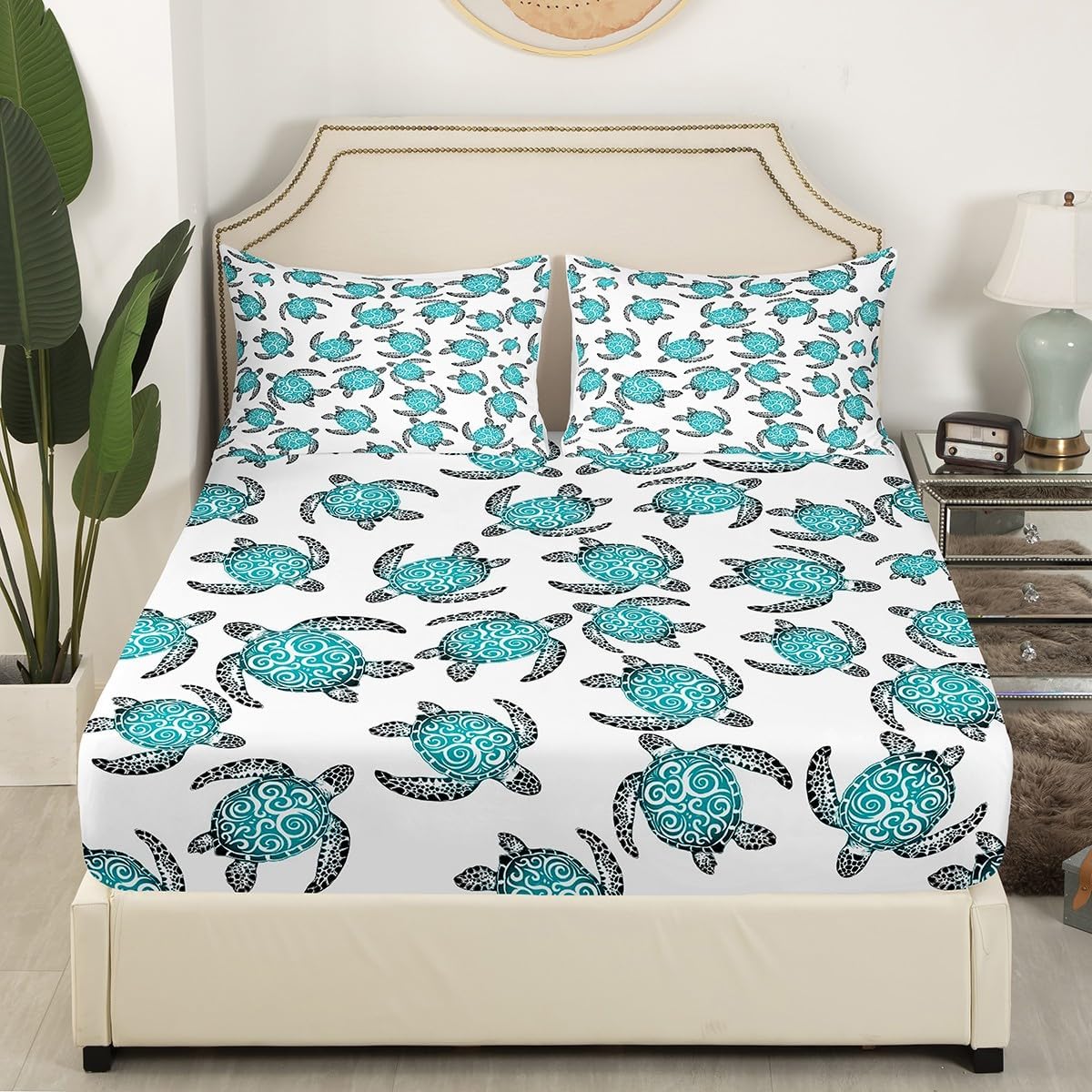 Feelyou Kids Sea Turtle Sheet Set King Size