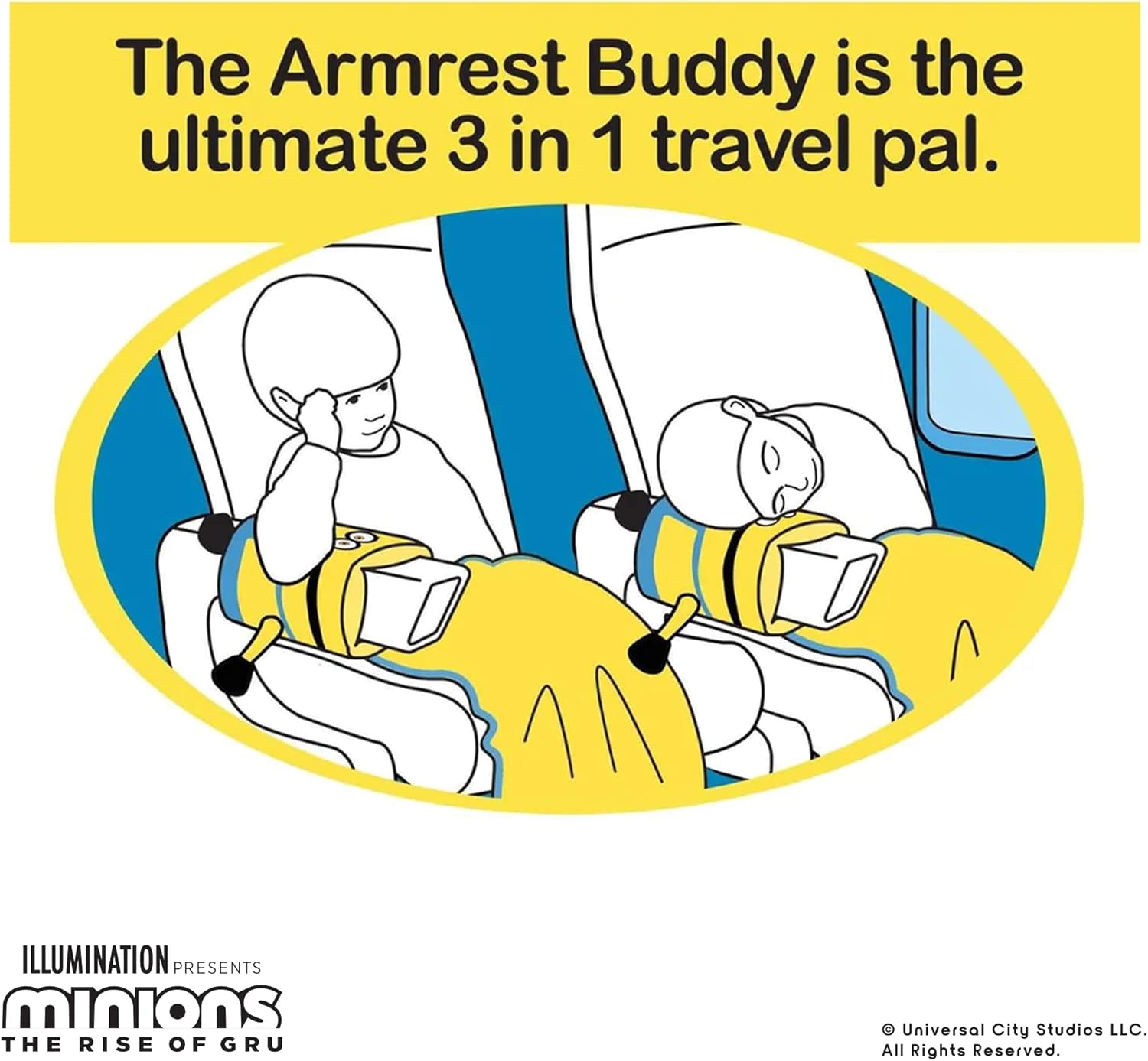 Roamwild Bob the Minion Travel Pillow and Blanket Set