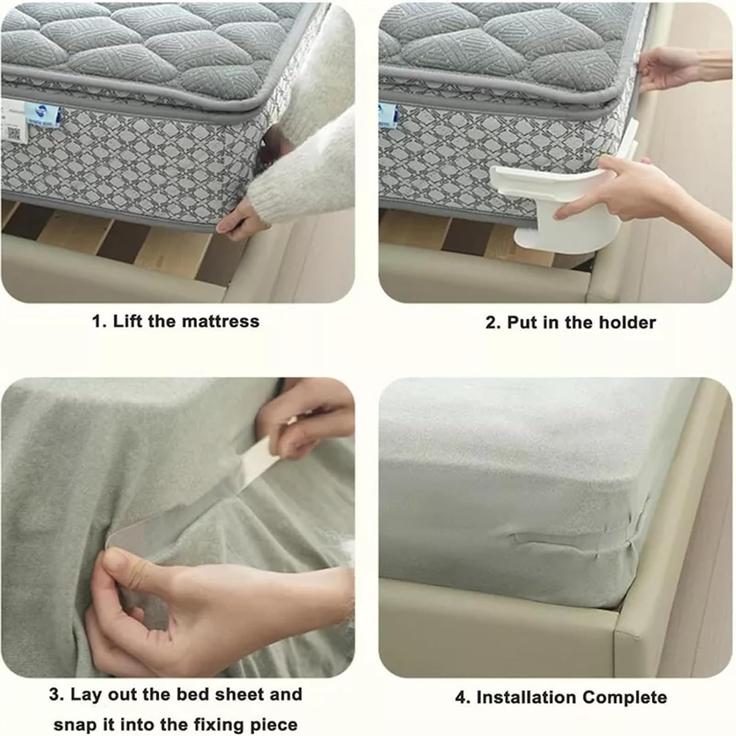 ADRKGLX Bed Sheet Holder 4Pack - Ultra Secure Fit