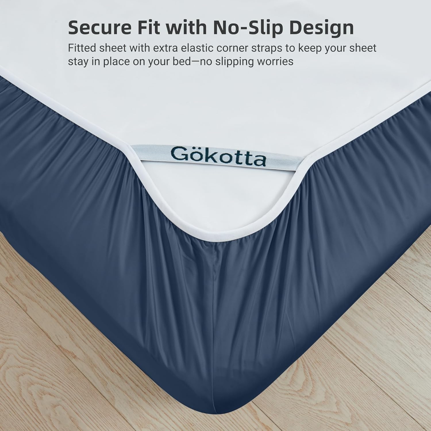 Gokotta Bamboo Rayon Fitted Sheet Set - King Size 1